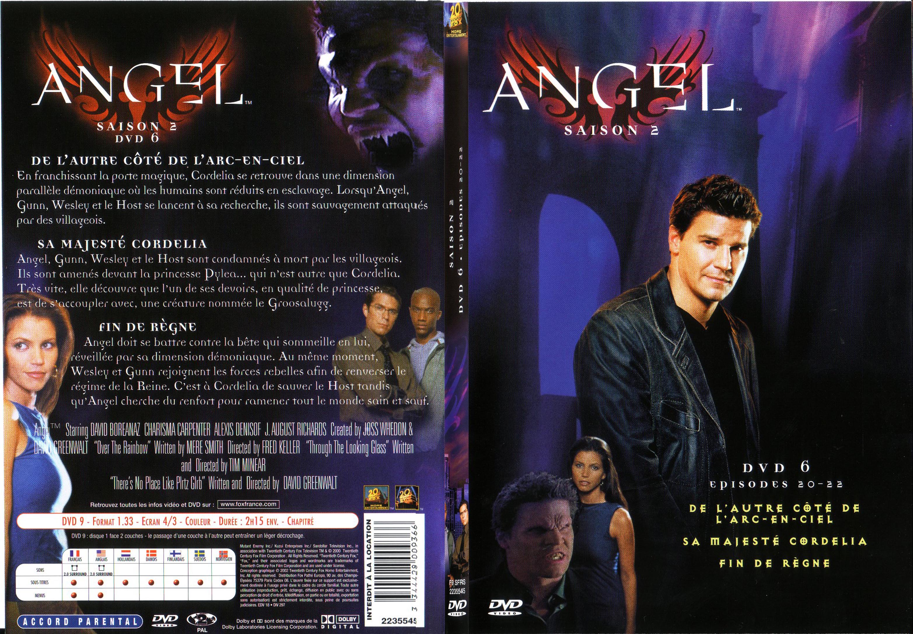 Jaquette DVD Angel Saison 2 Vol 6 - SLIM