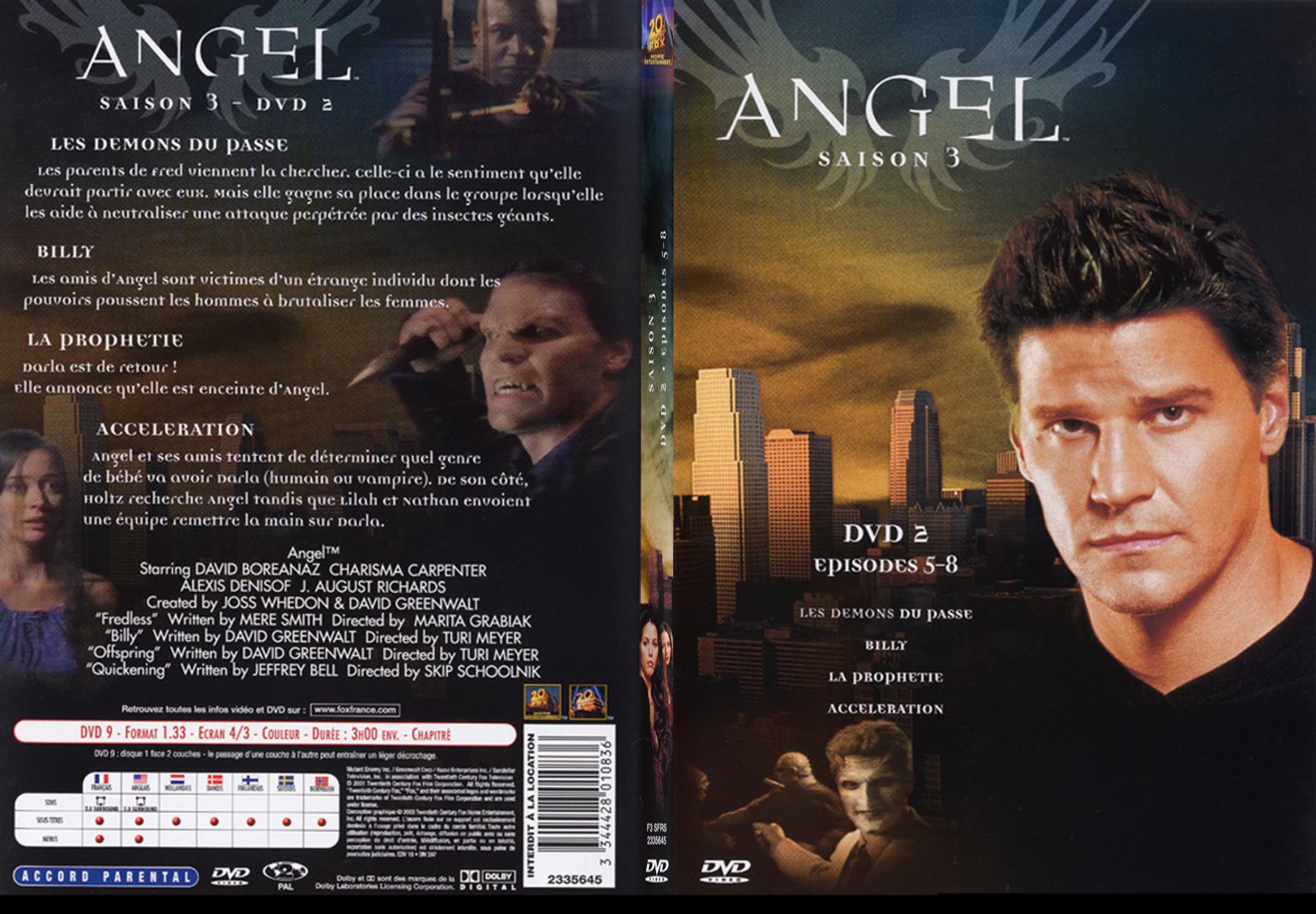 Jaquette DVD Angel Saison 3 Vol 1 - SLIM