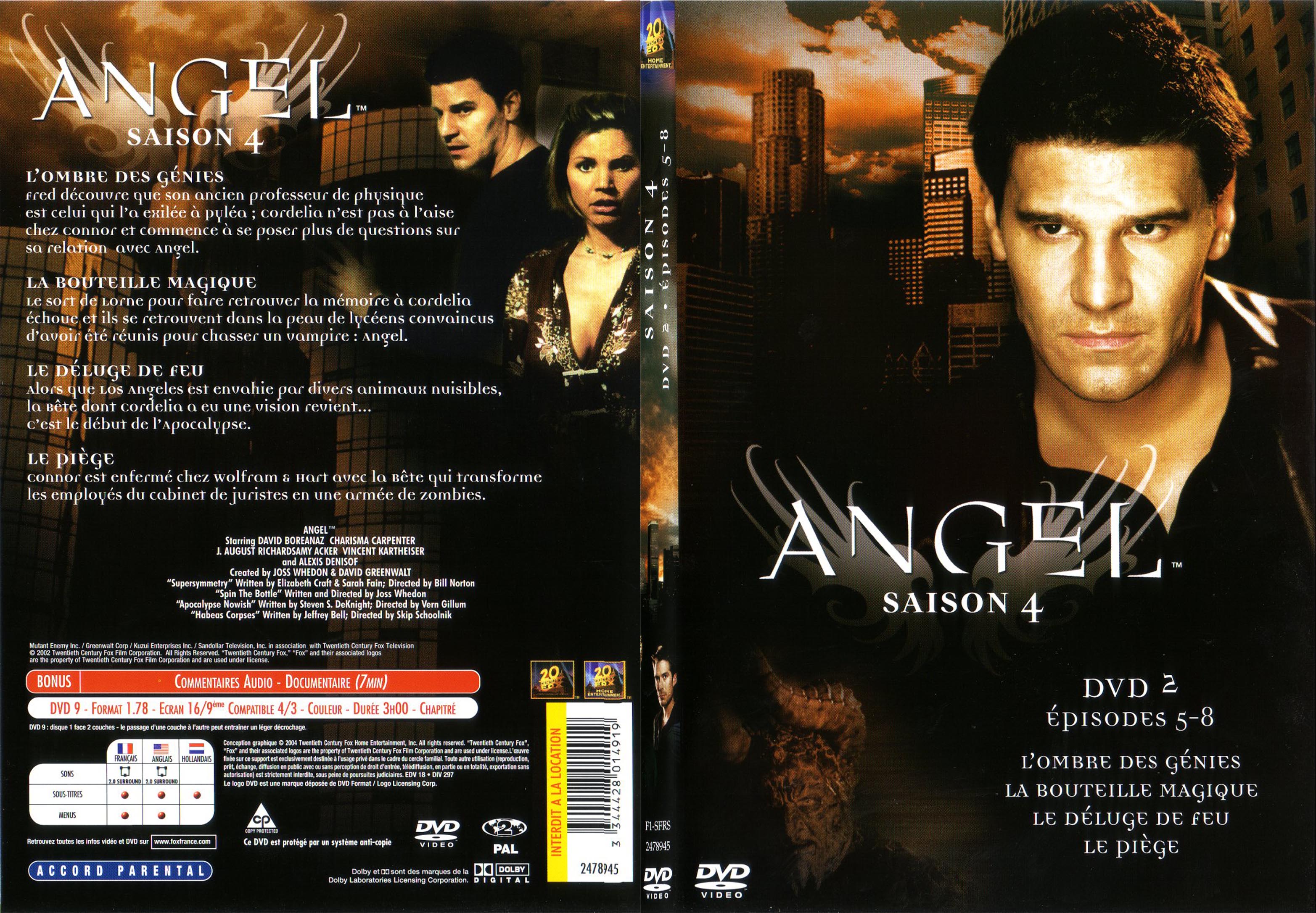 Jaquette DVD Angel Saison 4 Vol 2 - SLIM