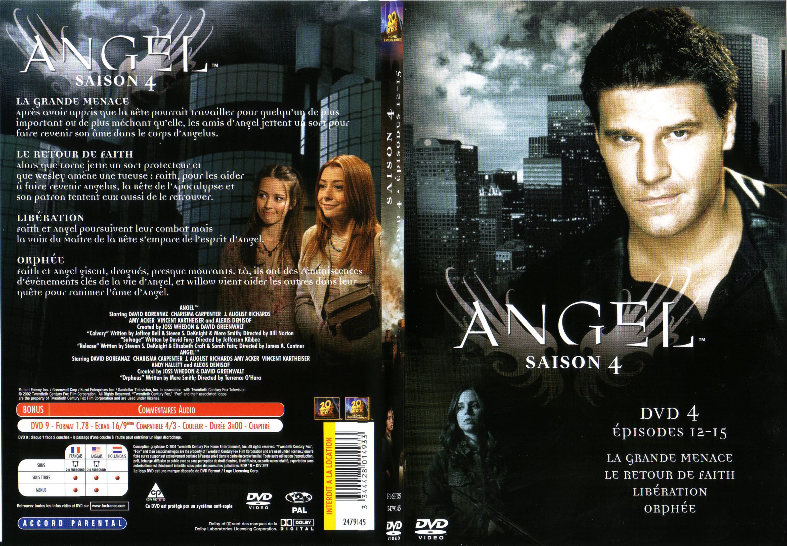 Jaquette DVD Angel Saison 4 Vol 4 - SLIM