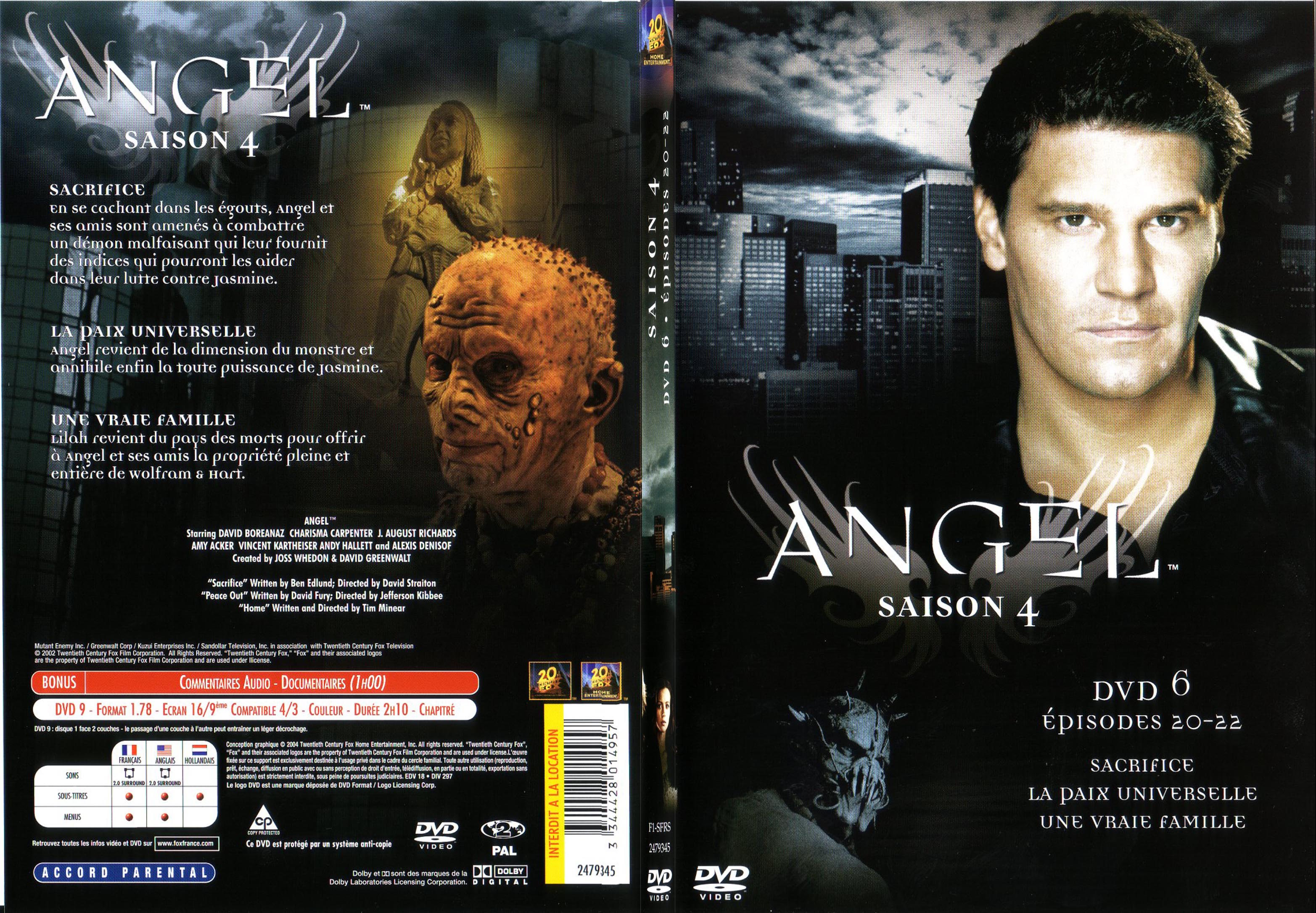 Jaquette DVD Angel Saison 4 Vol 6 - SLIM