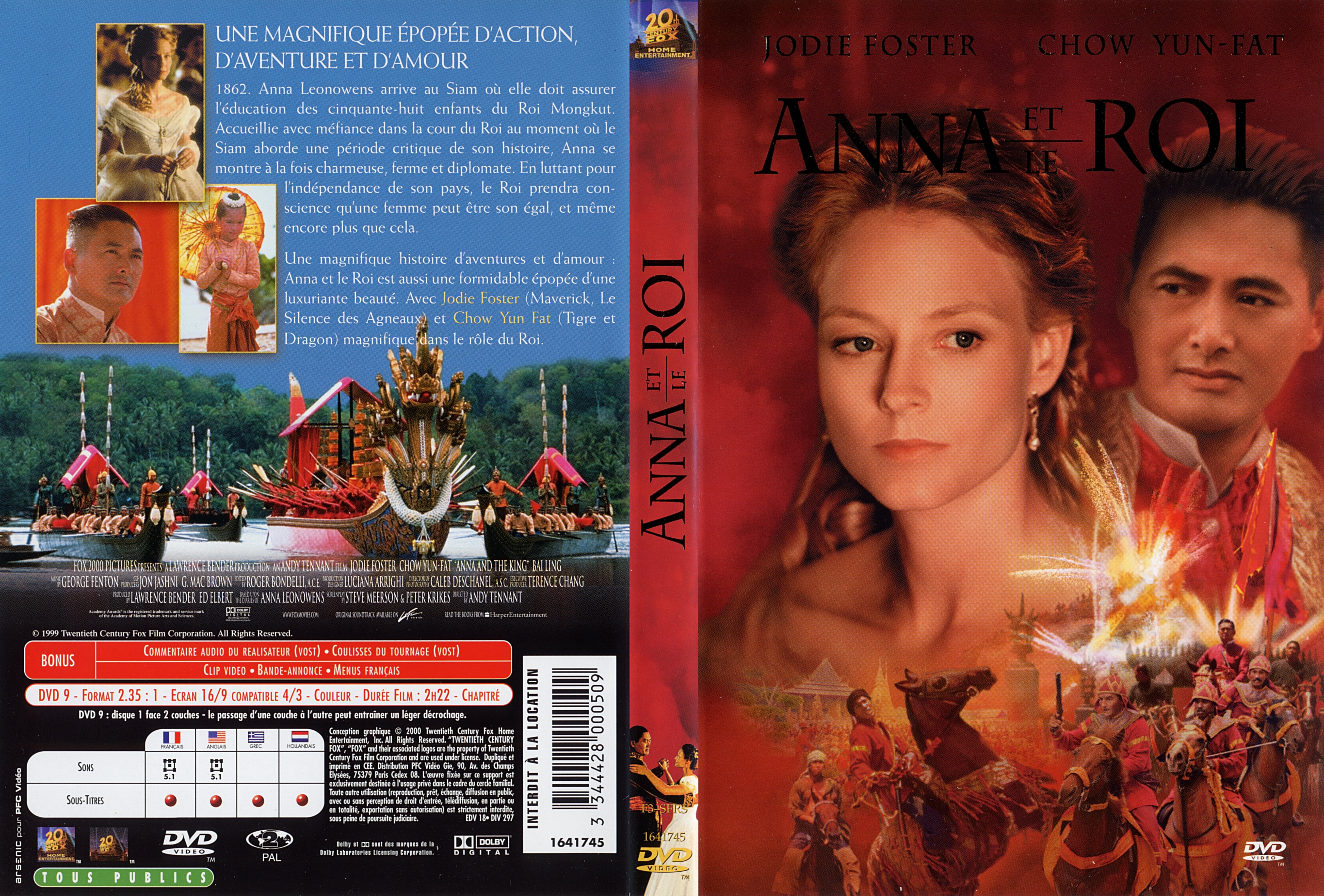 Jaquette DVD Anna et le roi