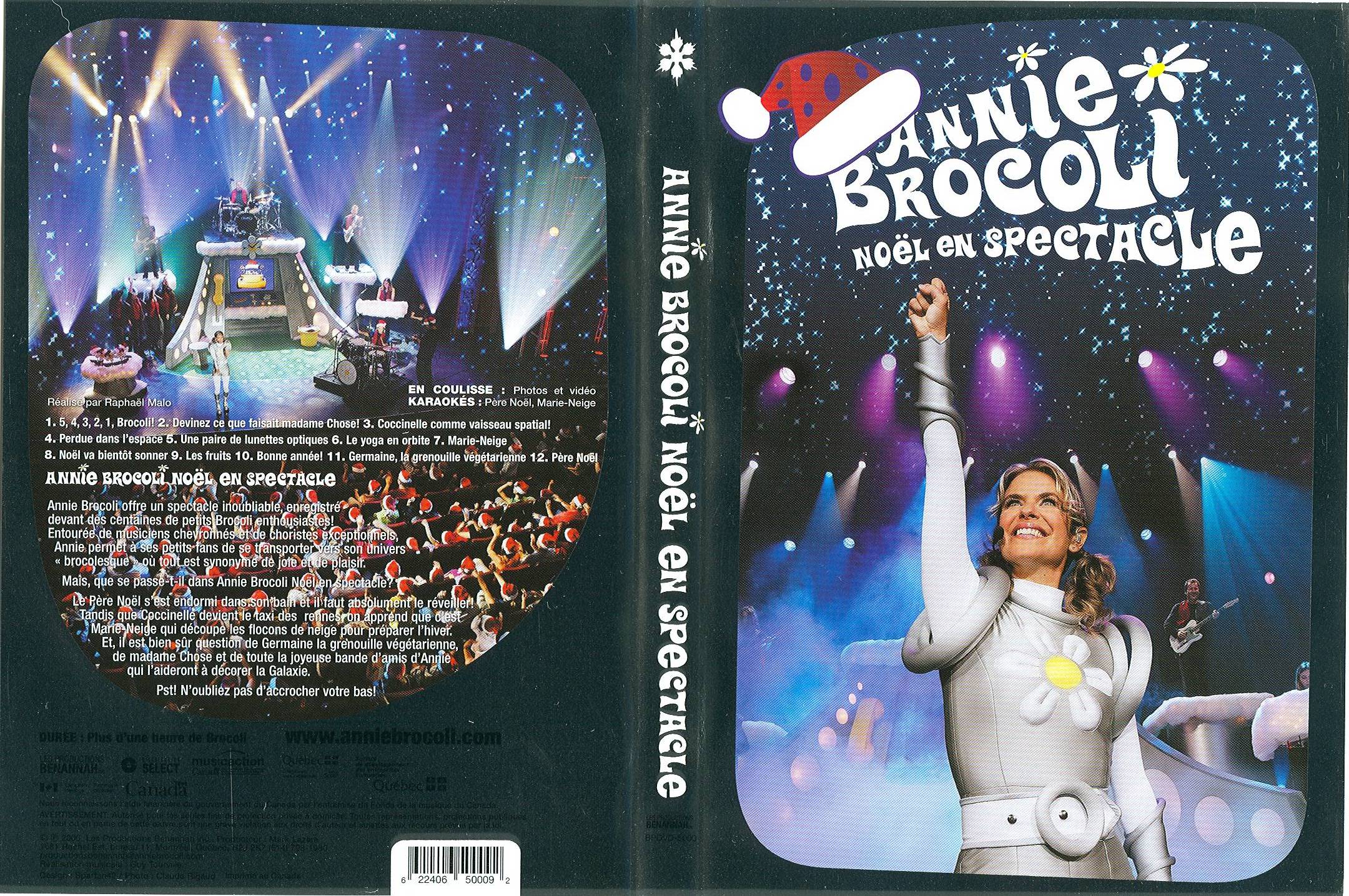 Jaquette DVD Annie Brocoli Noel en spectacle