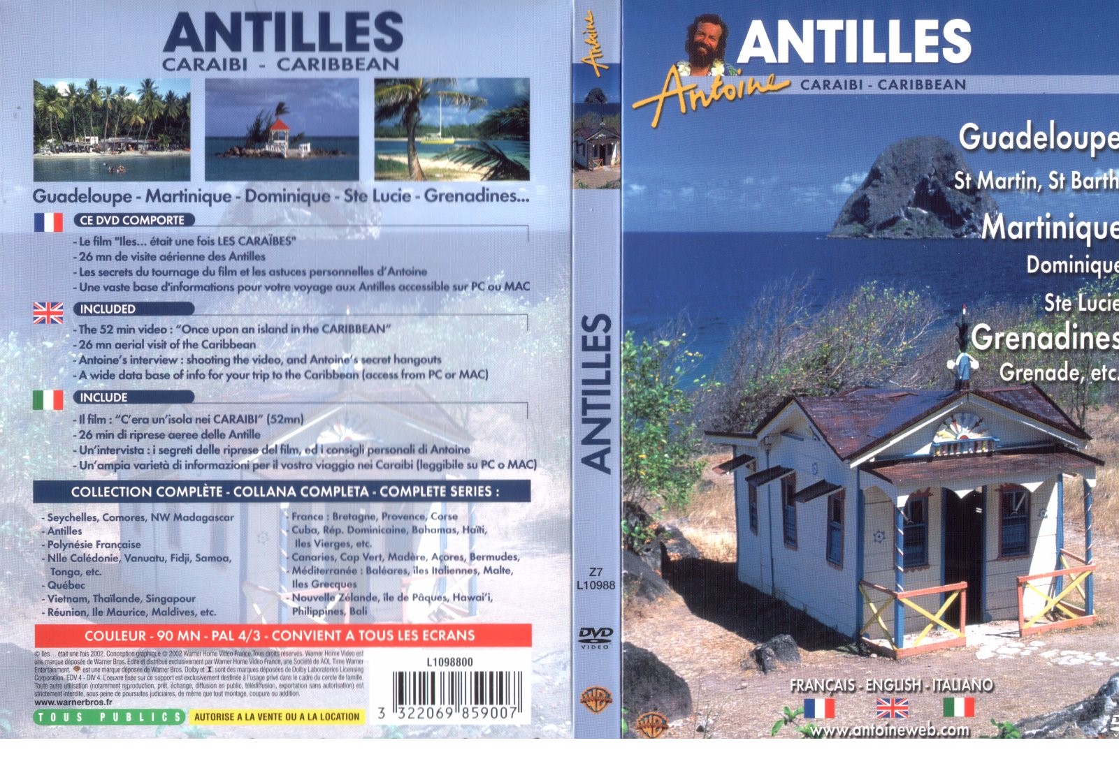 Jaquette DVD Antoine - Antilles