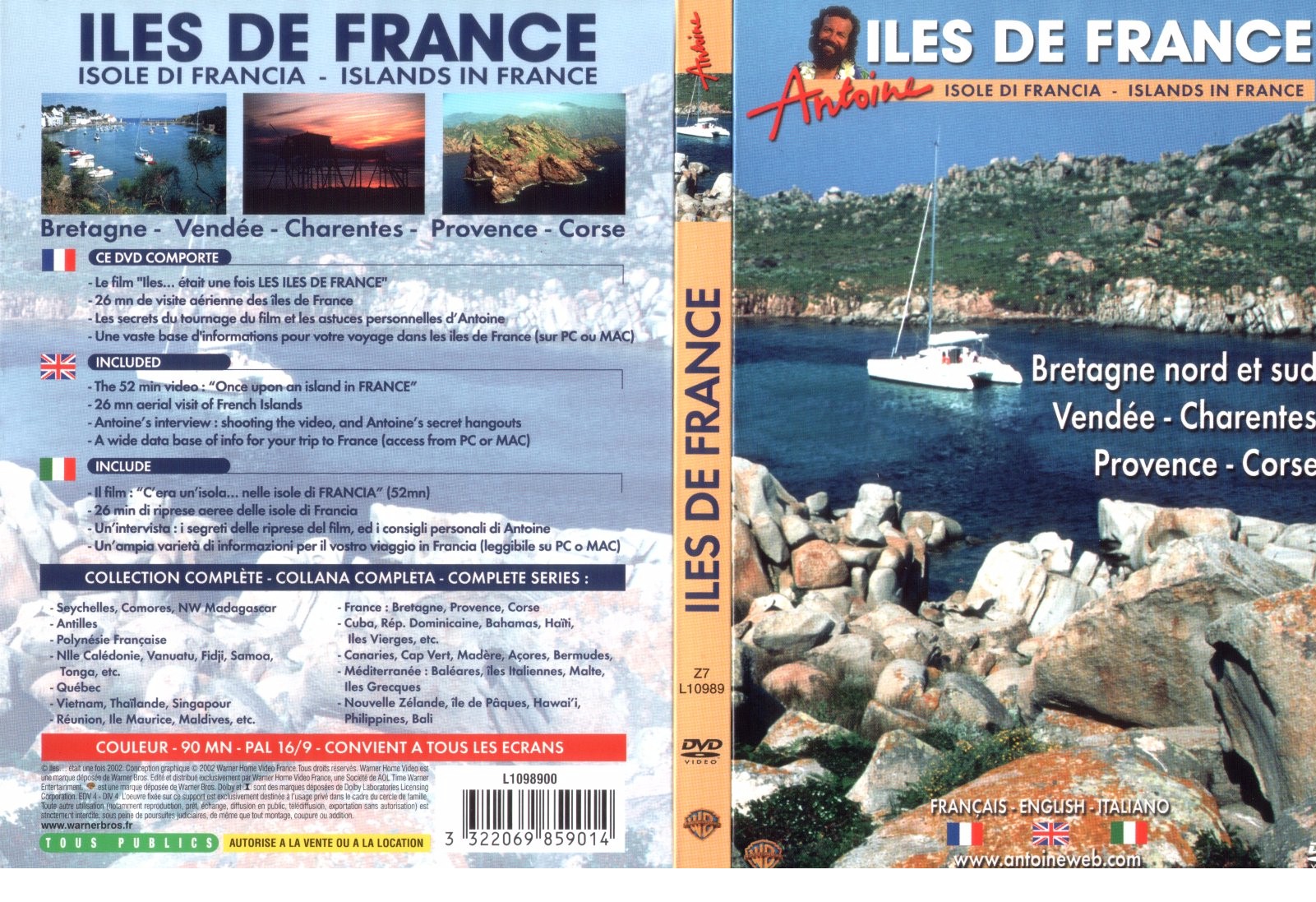 Jaquette DVD Antoine - Iles de France