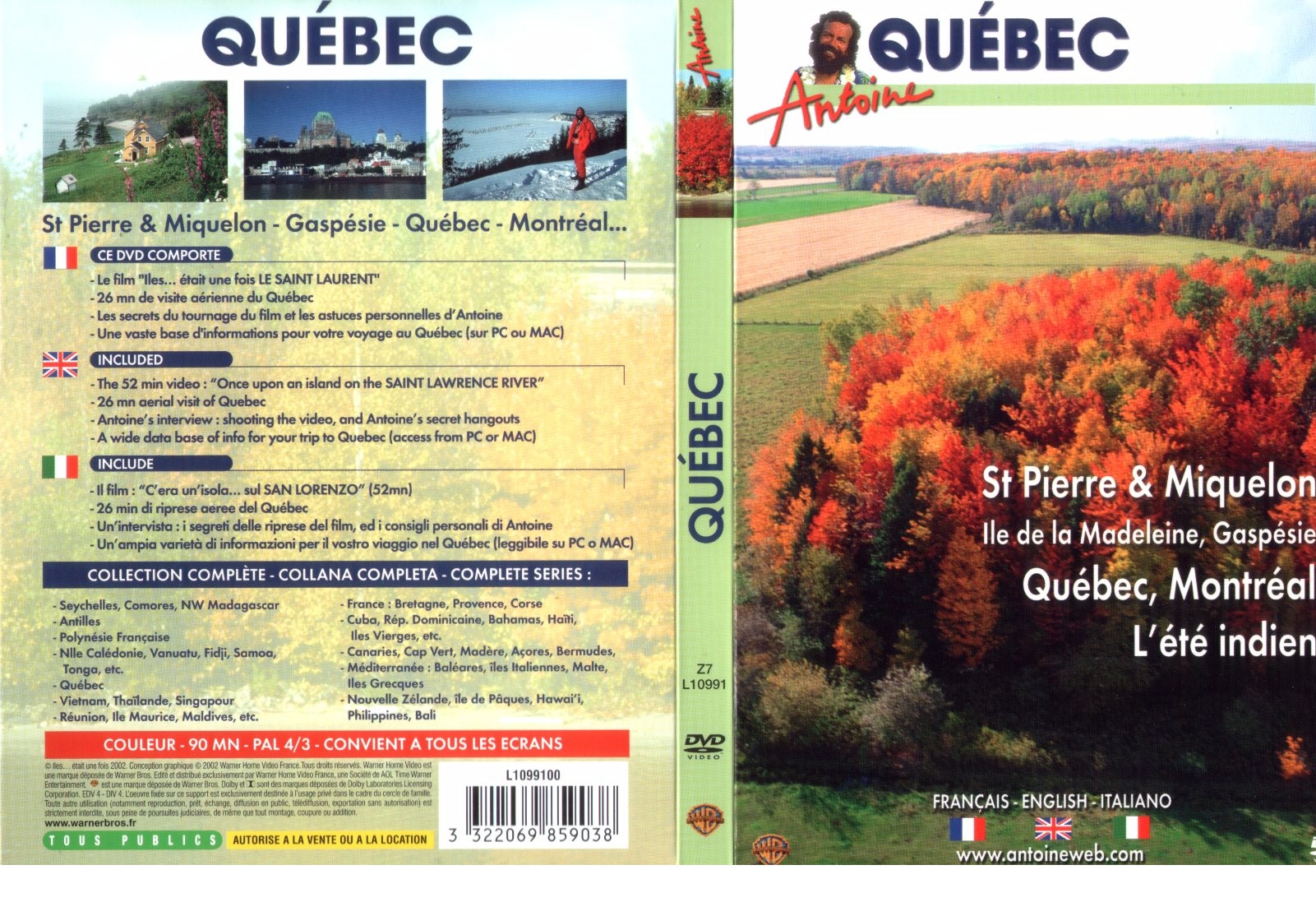 Jaquette DVD Antoine - Qubec