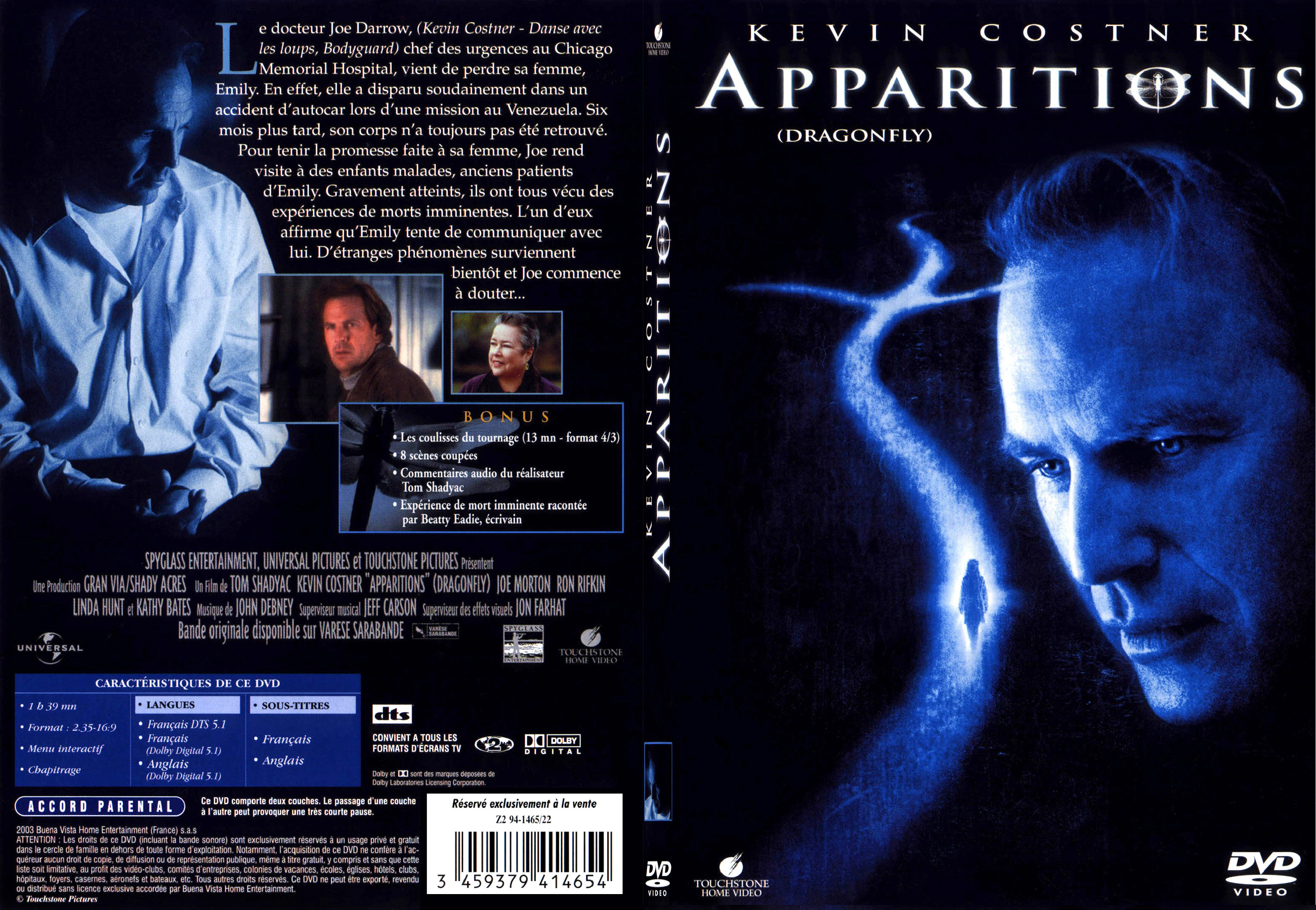 Jaquette DVD Apparitions - SLIM