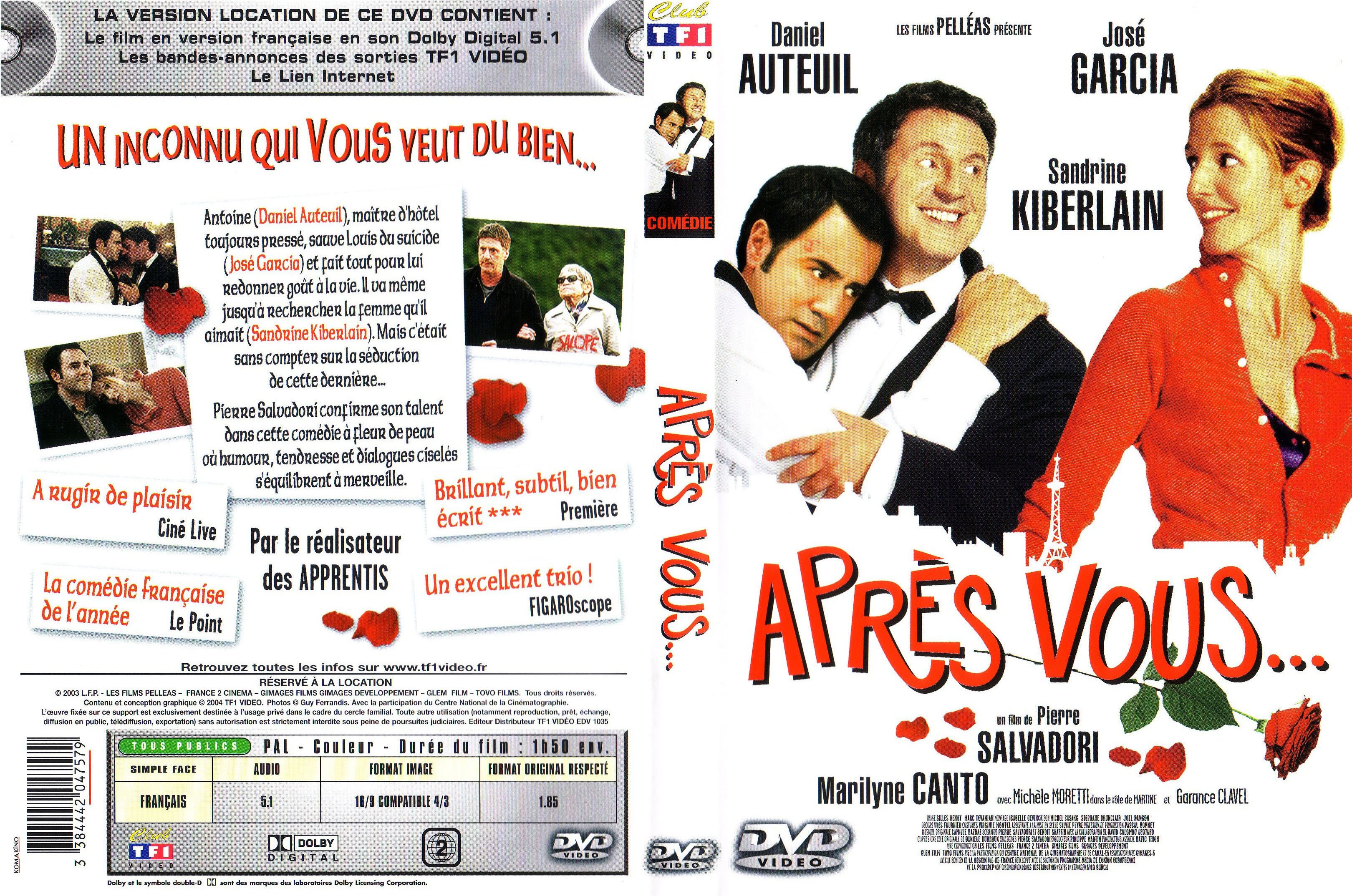 Jaquette DVD Aprs vous