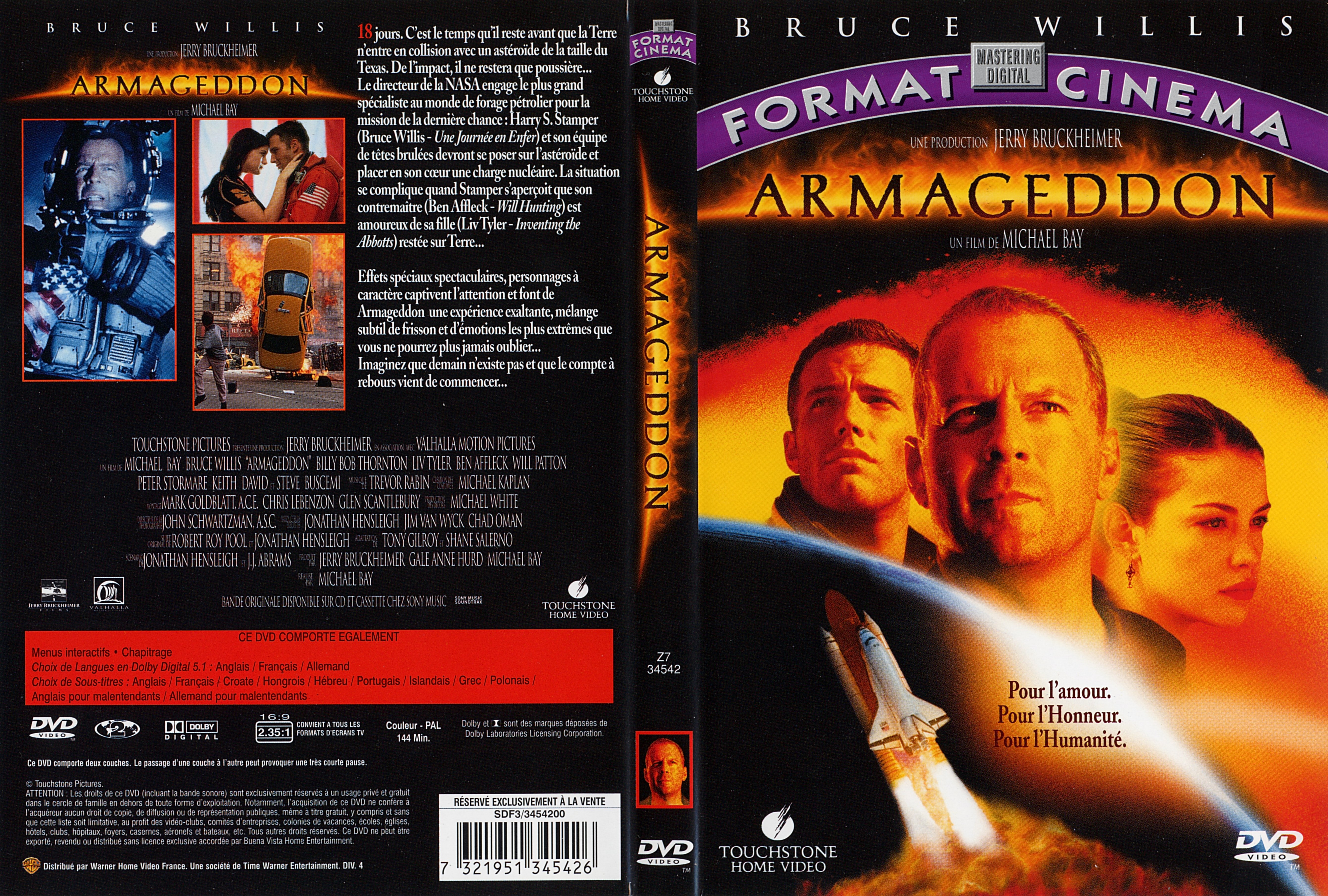 Jaquette DVD Armageddon