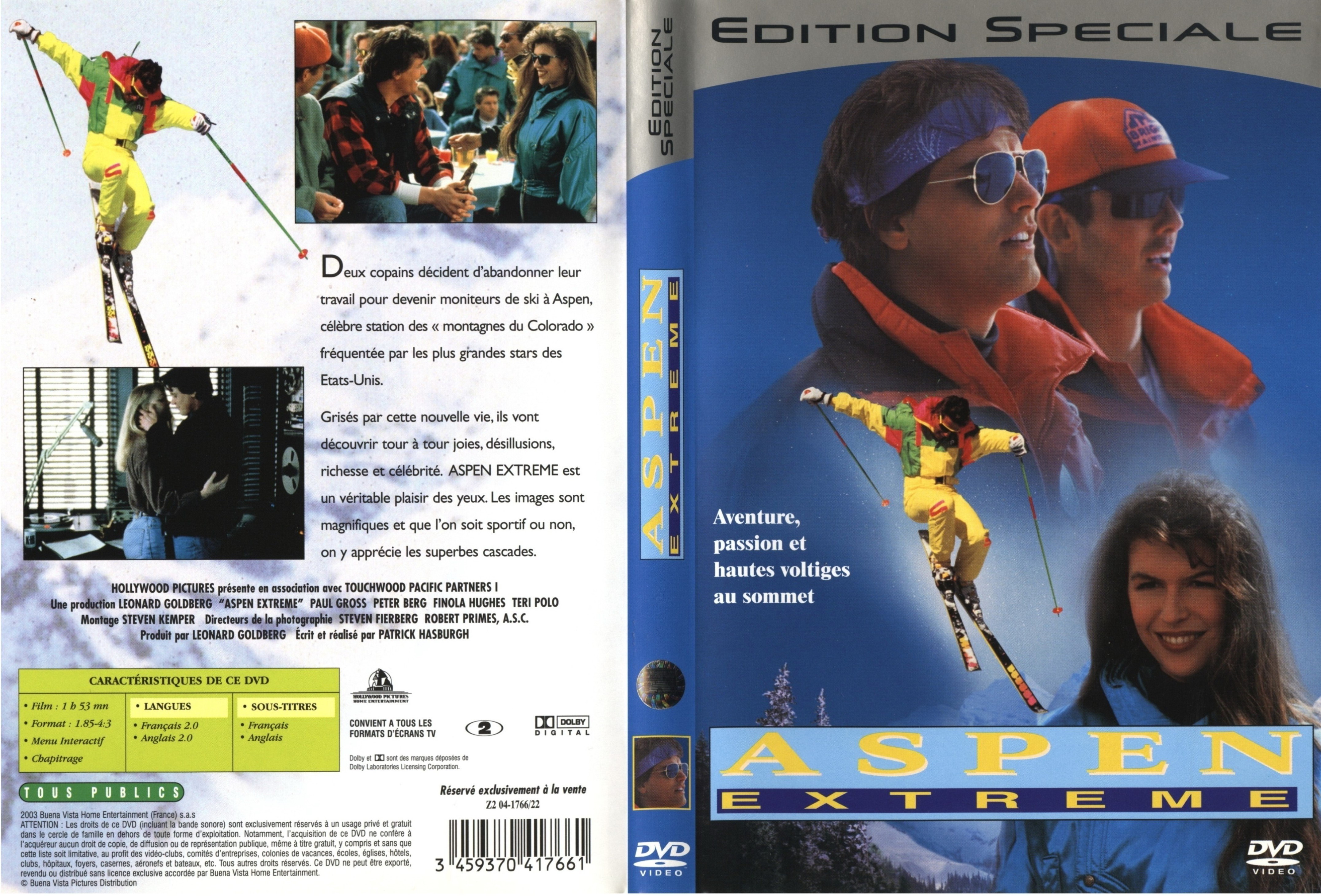 Jaquette DVD Aspen extreme