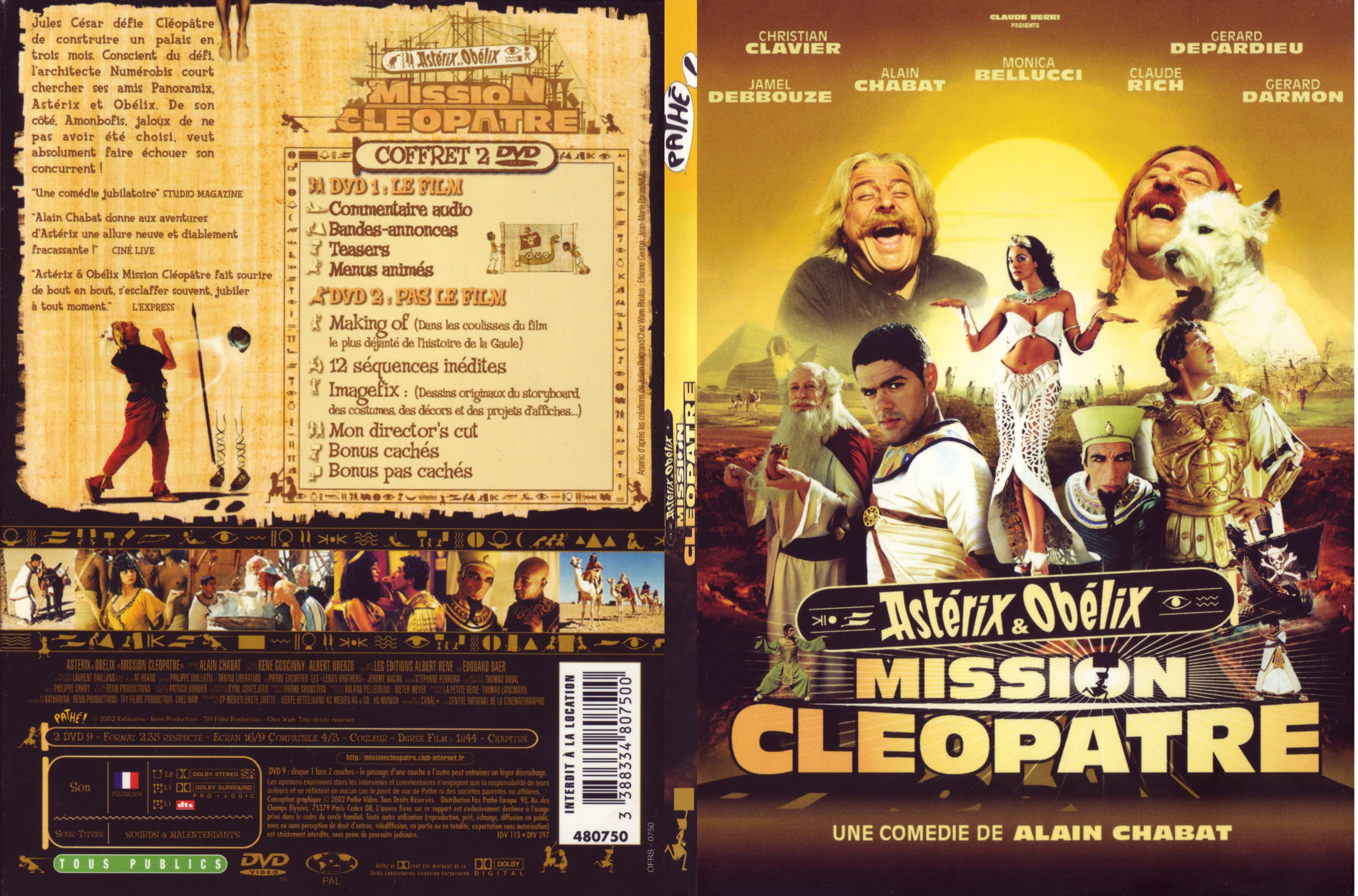 Jaquette DVD Astrix et Oblix Mission Clopatre - SLIM v2