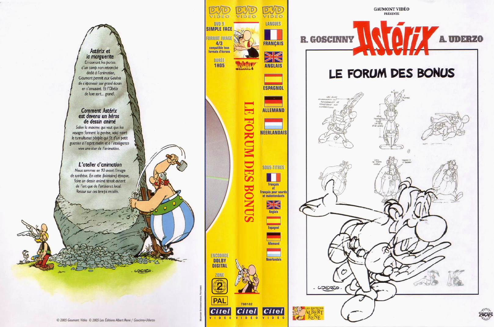 Jaquette DVD Asterix le forum des bonus