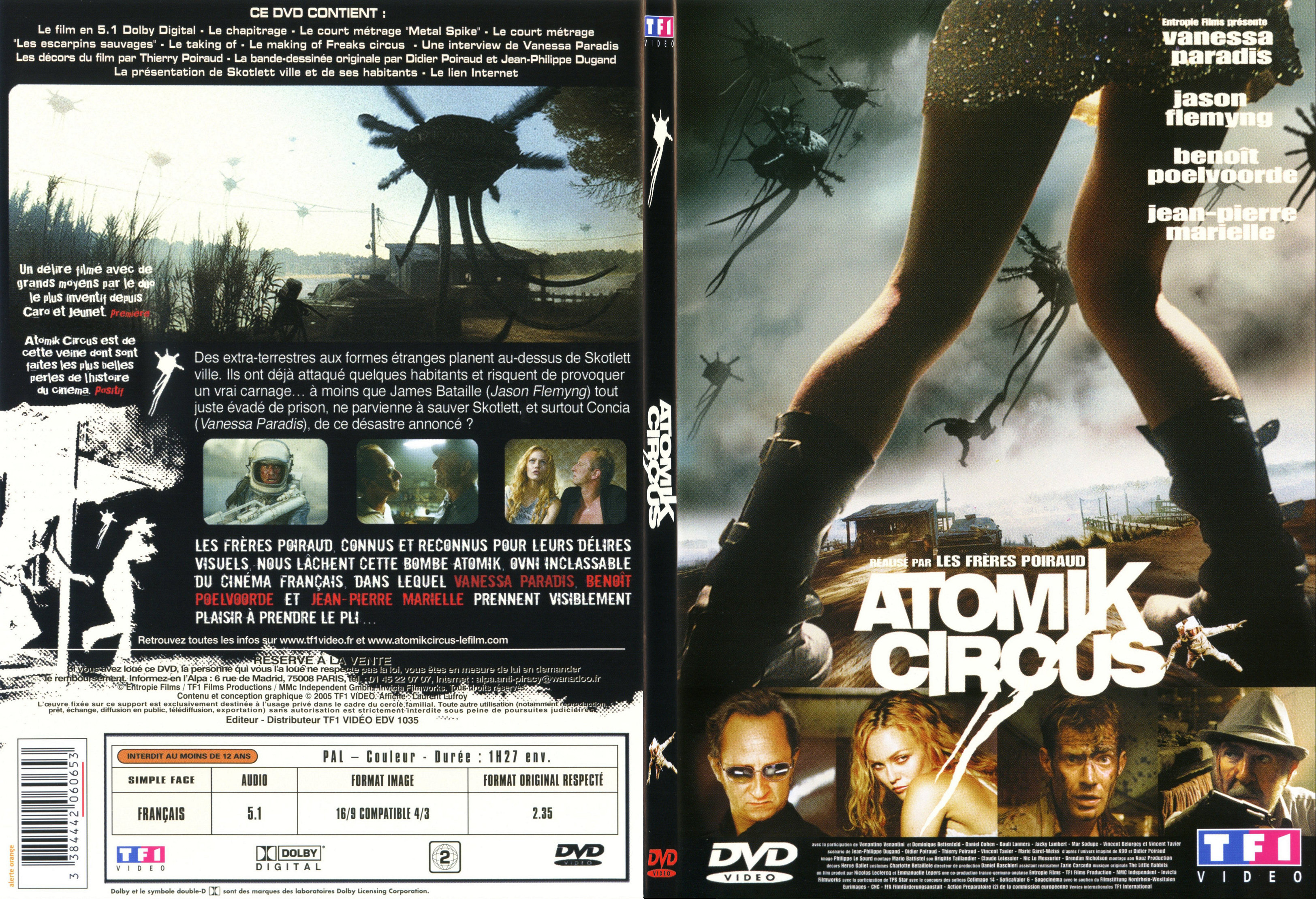 Jaquette DVD Atomik Circus - SLIM