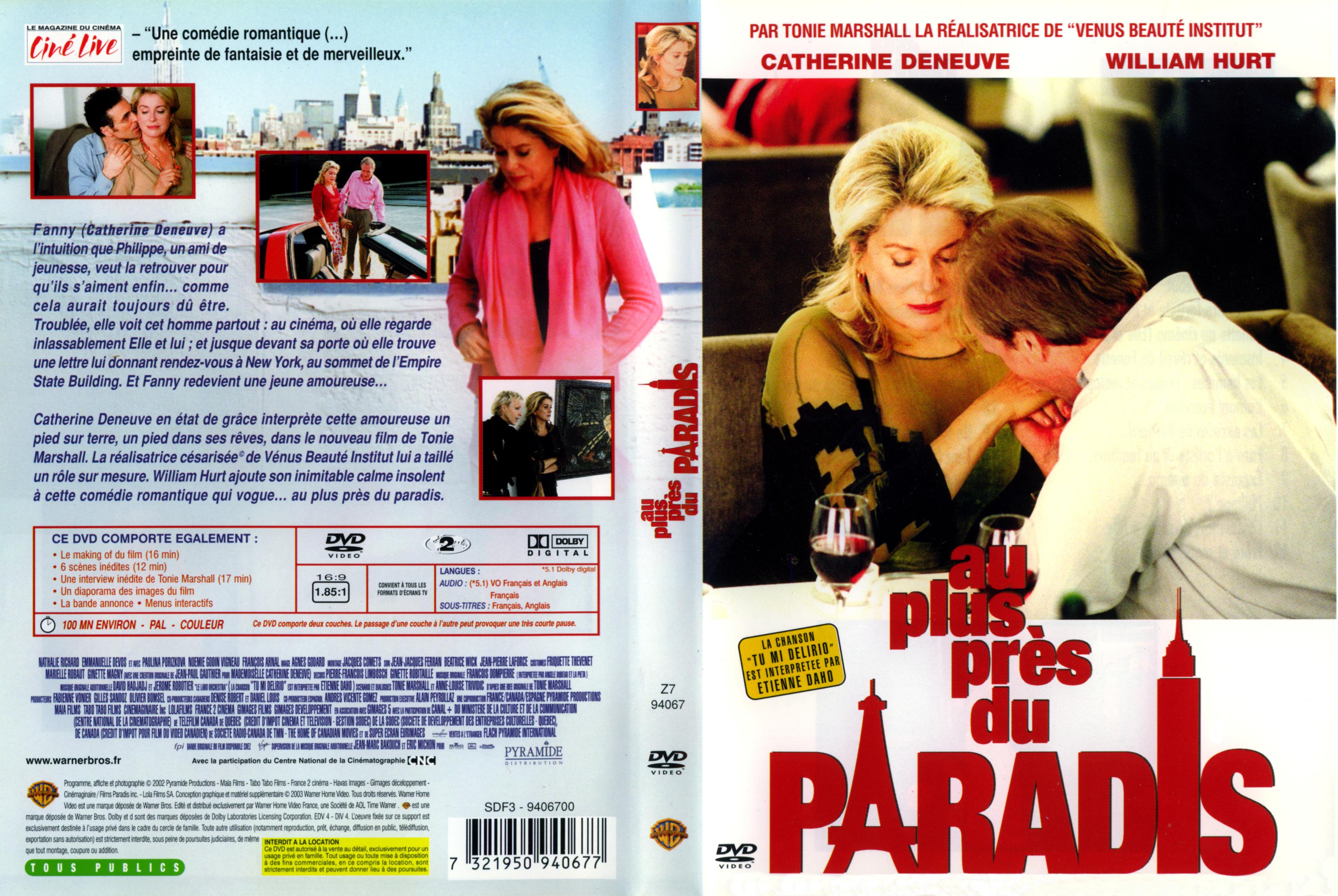 Jaquette DVD Au plus prs du paradis