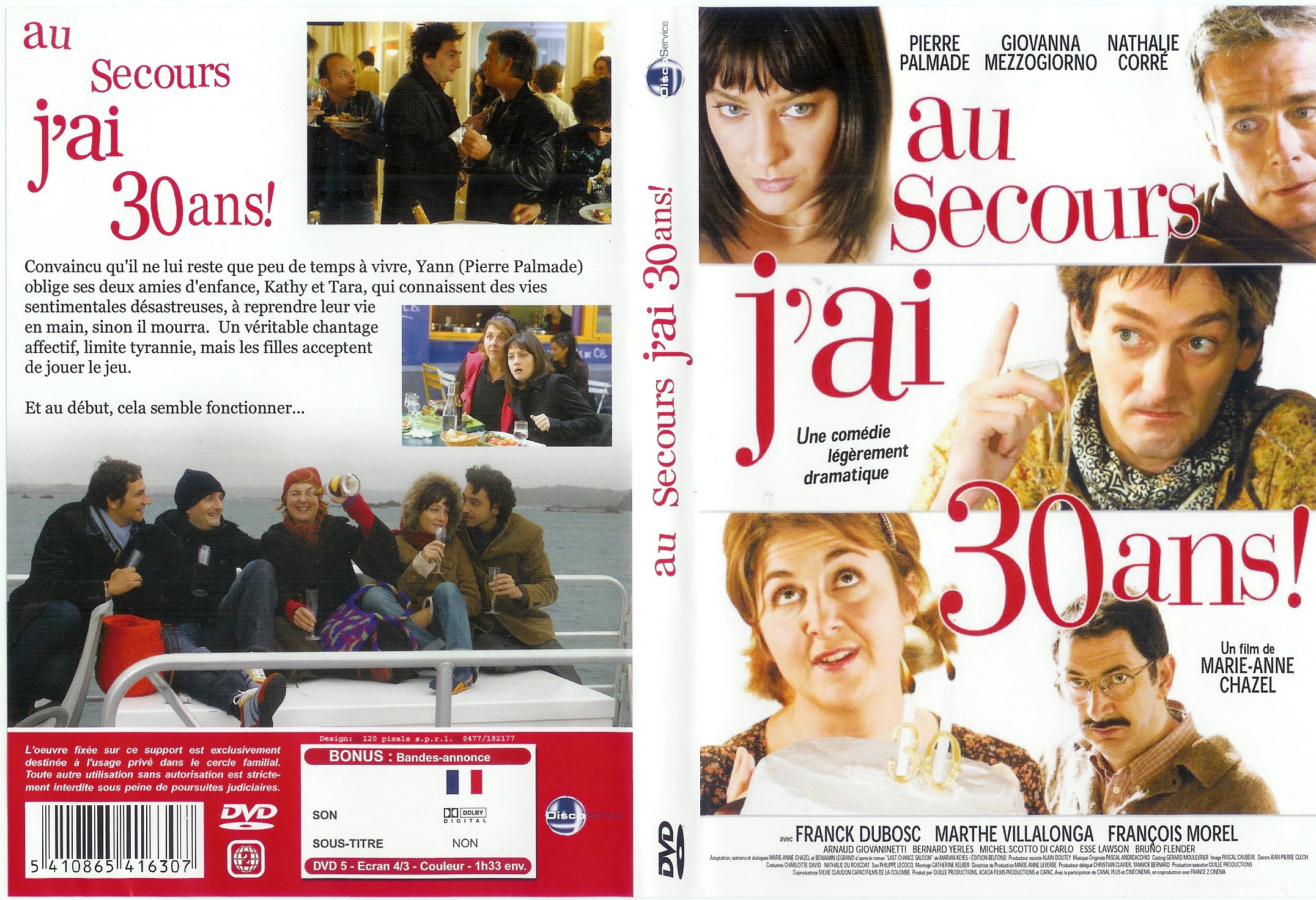 Jaquette DVD Au secours j