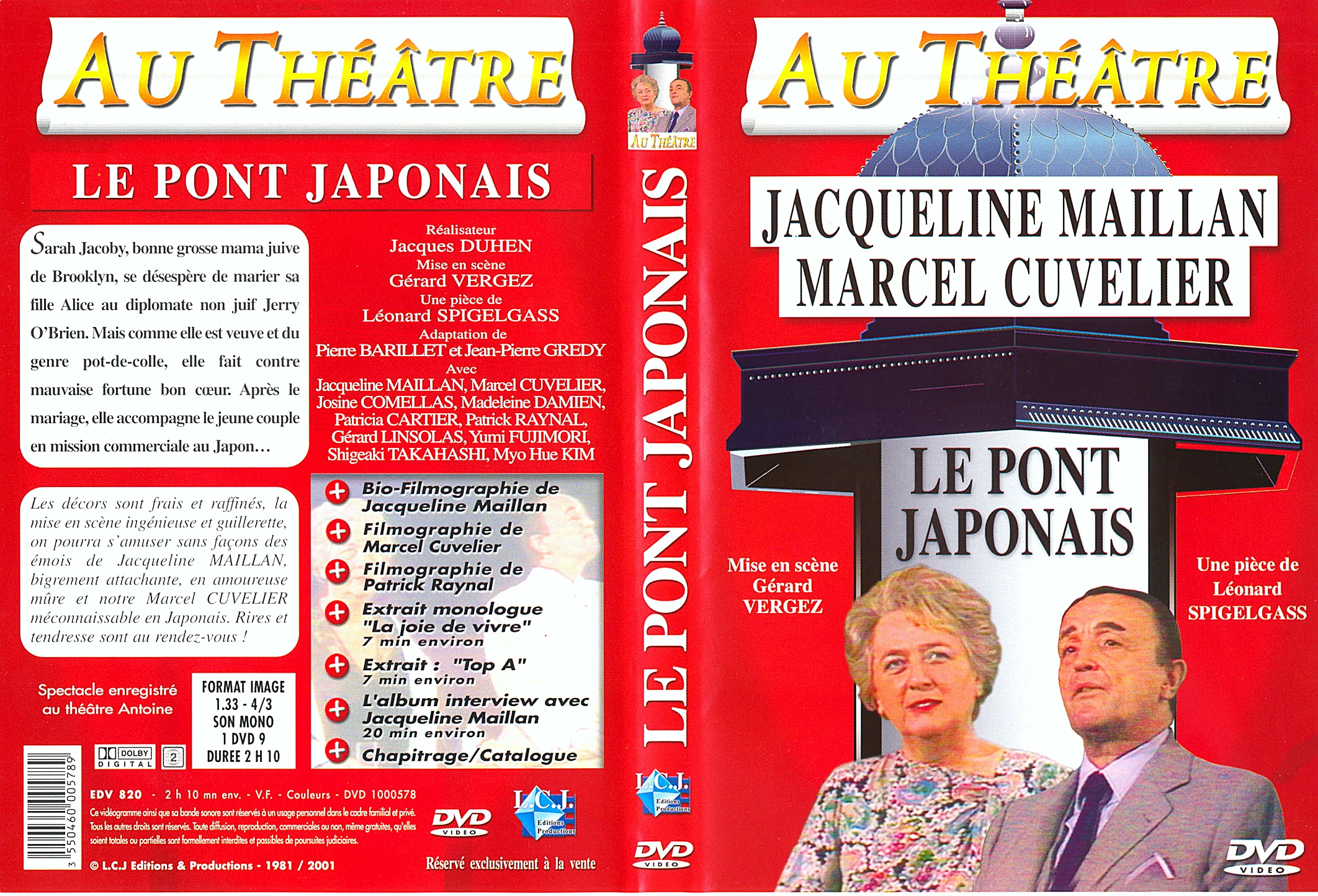 Jaquette DVD Au theatre - Le pont japonais
