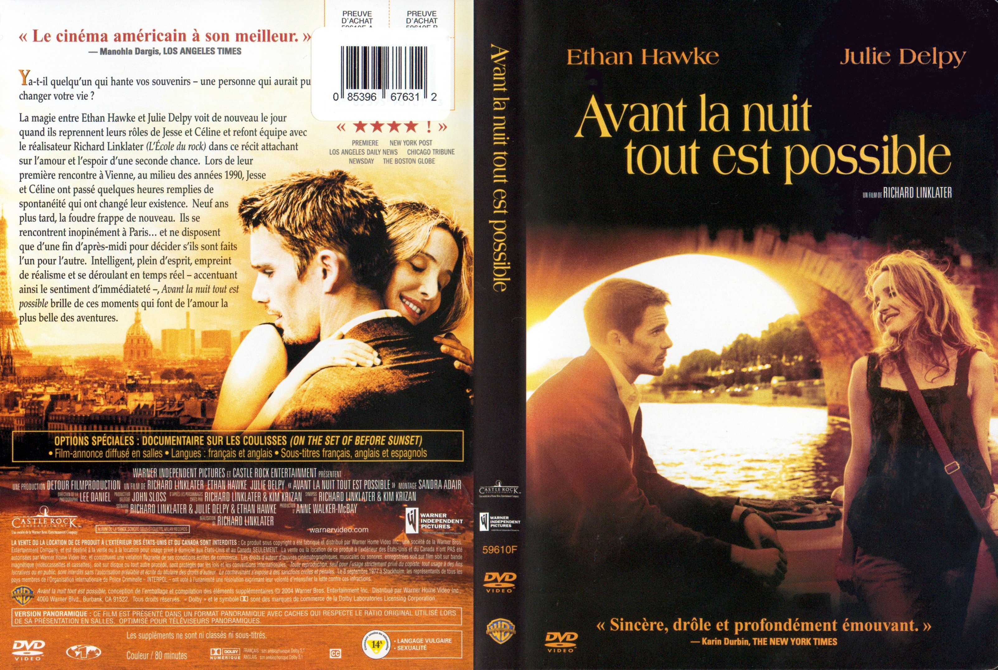 Jaquette DVD Avant la nuit tout est possible