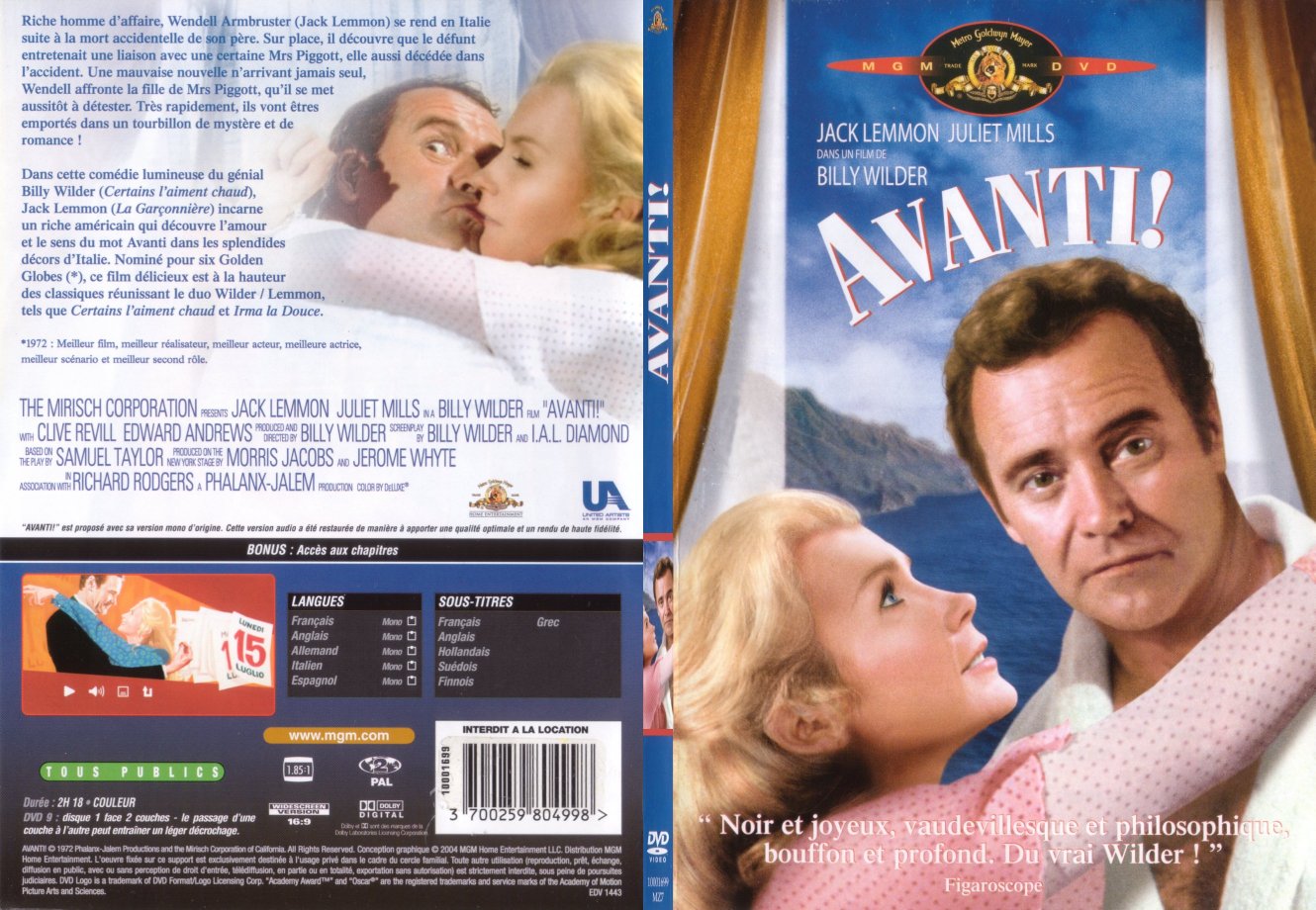 Jaquette DVD Avanti - SLIM