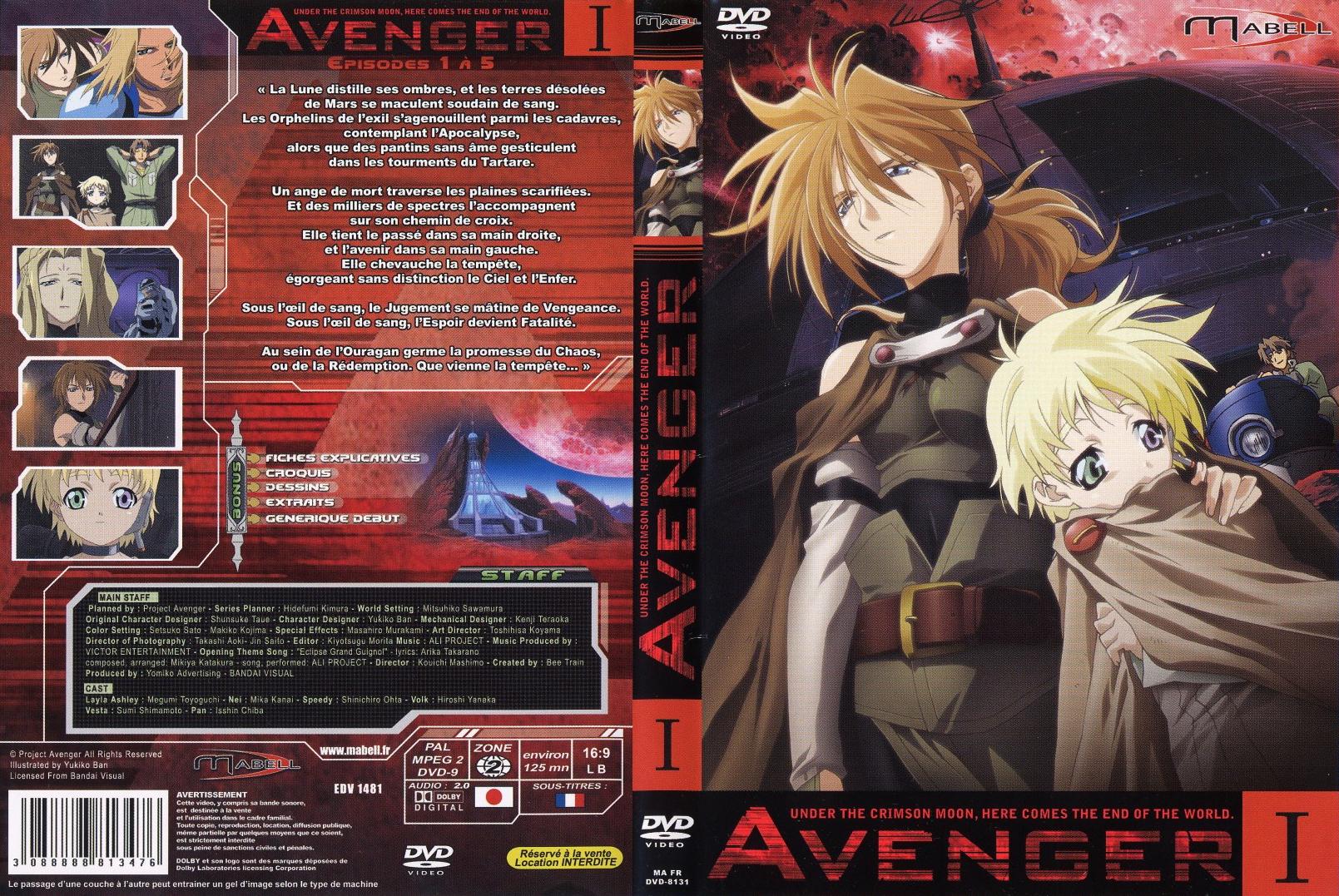 Jaquette DVD Avenger vol 1