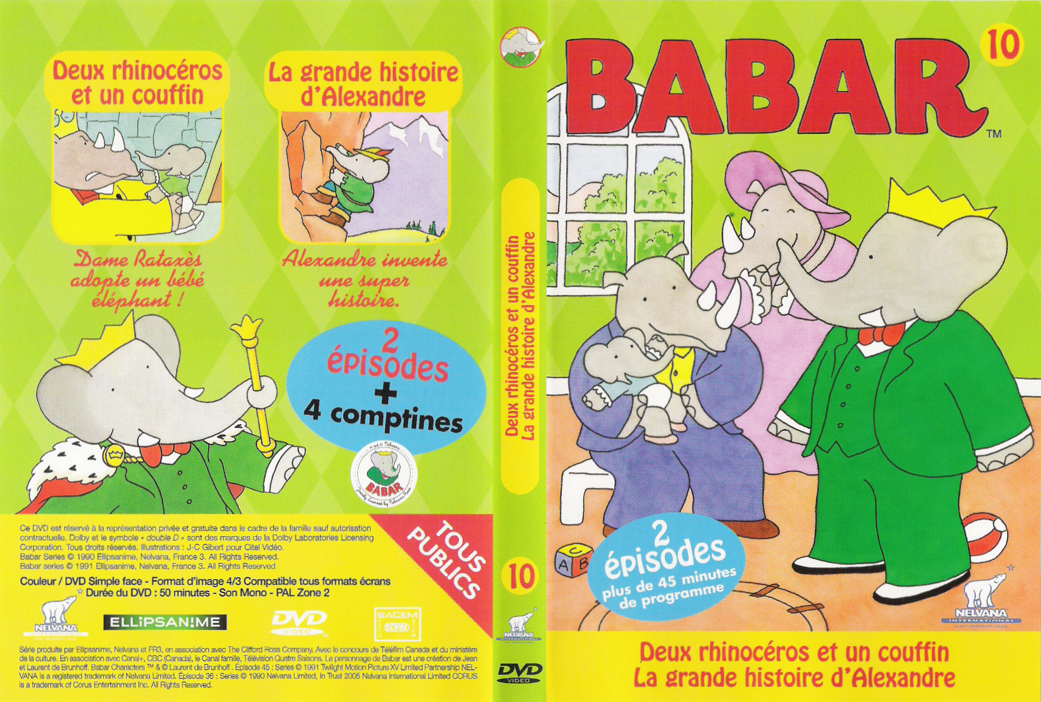 Jaquette DVD Babar vol 10