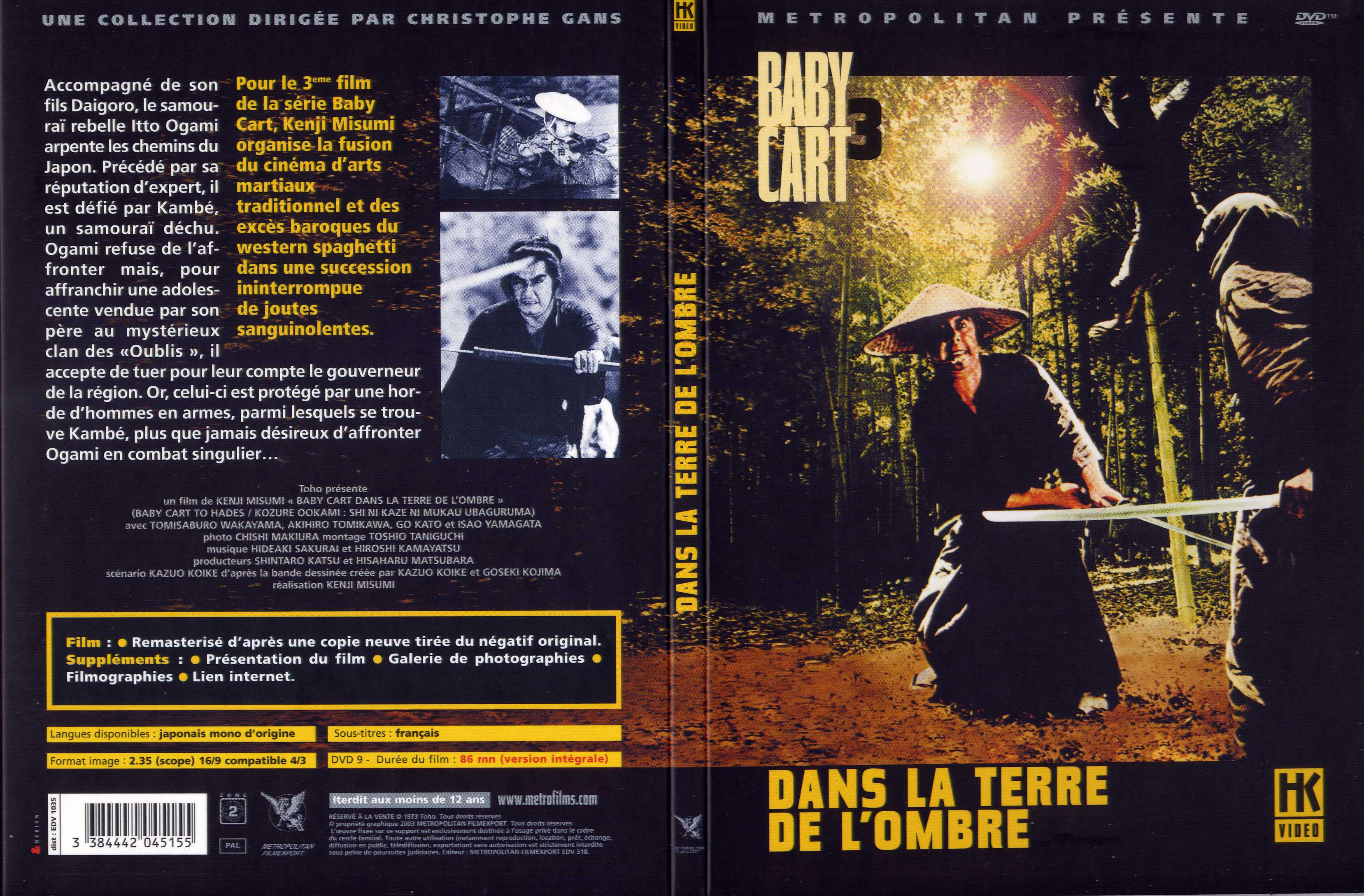 Jaquette DVD Baby cart 3 - dans la terre de l