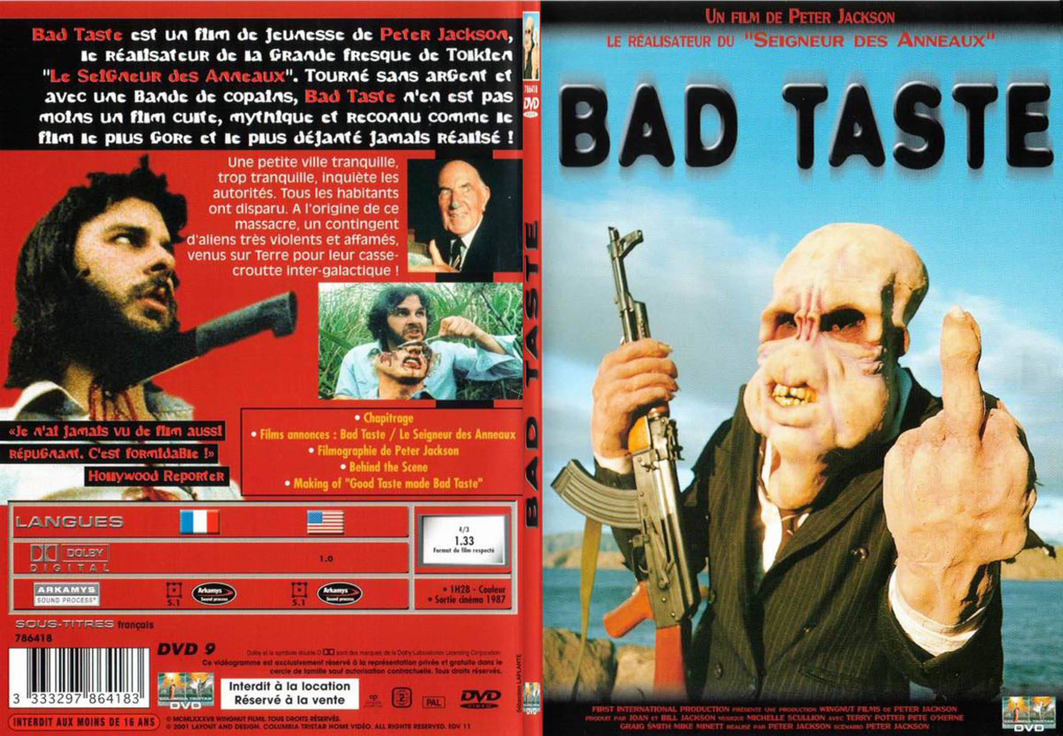 Jaquette DVD Bad taste - SLIM