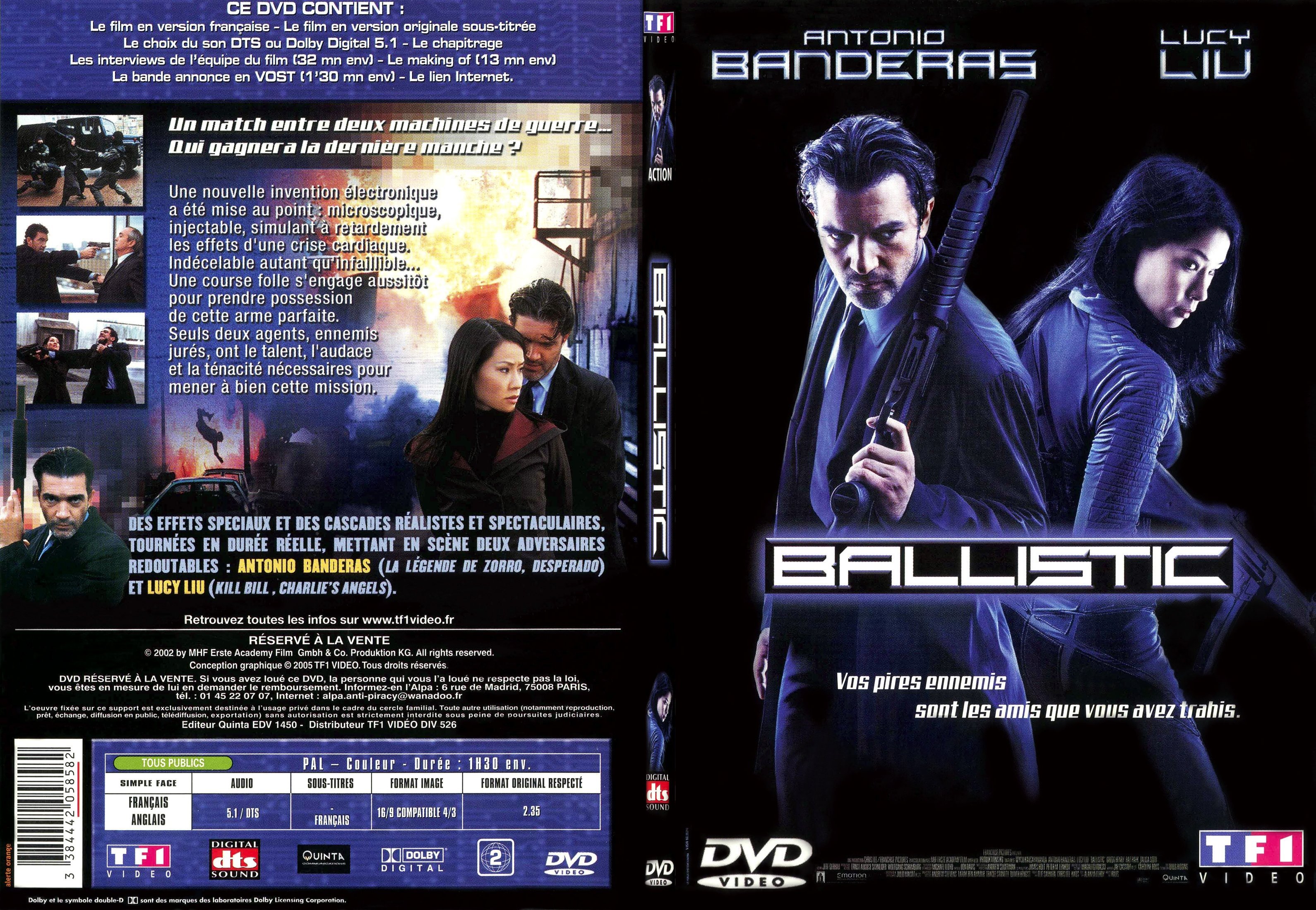 Jaquette DVD Ballistic - SLIM