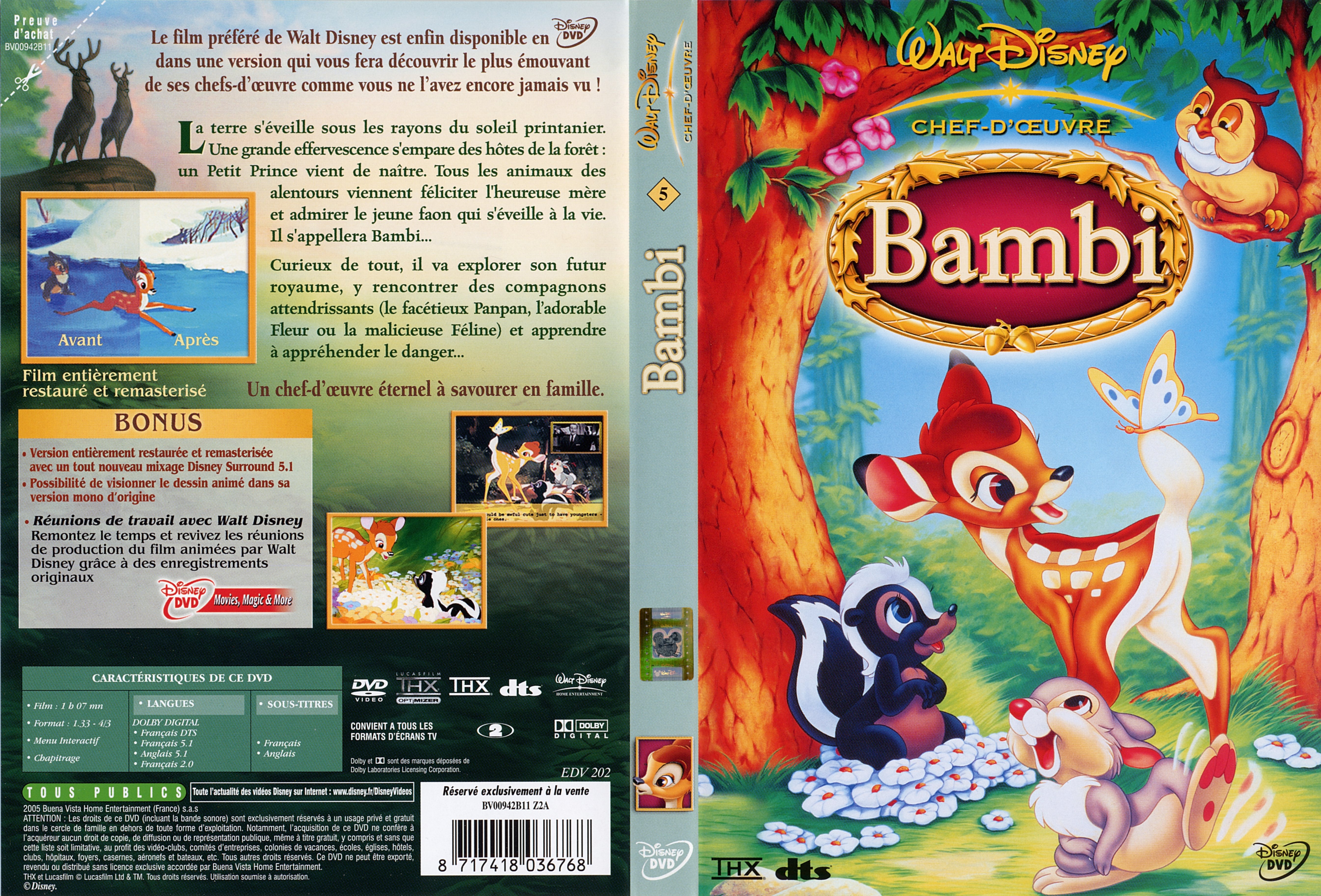 Jaquette DVD Bambi