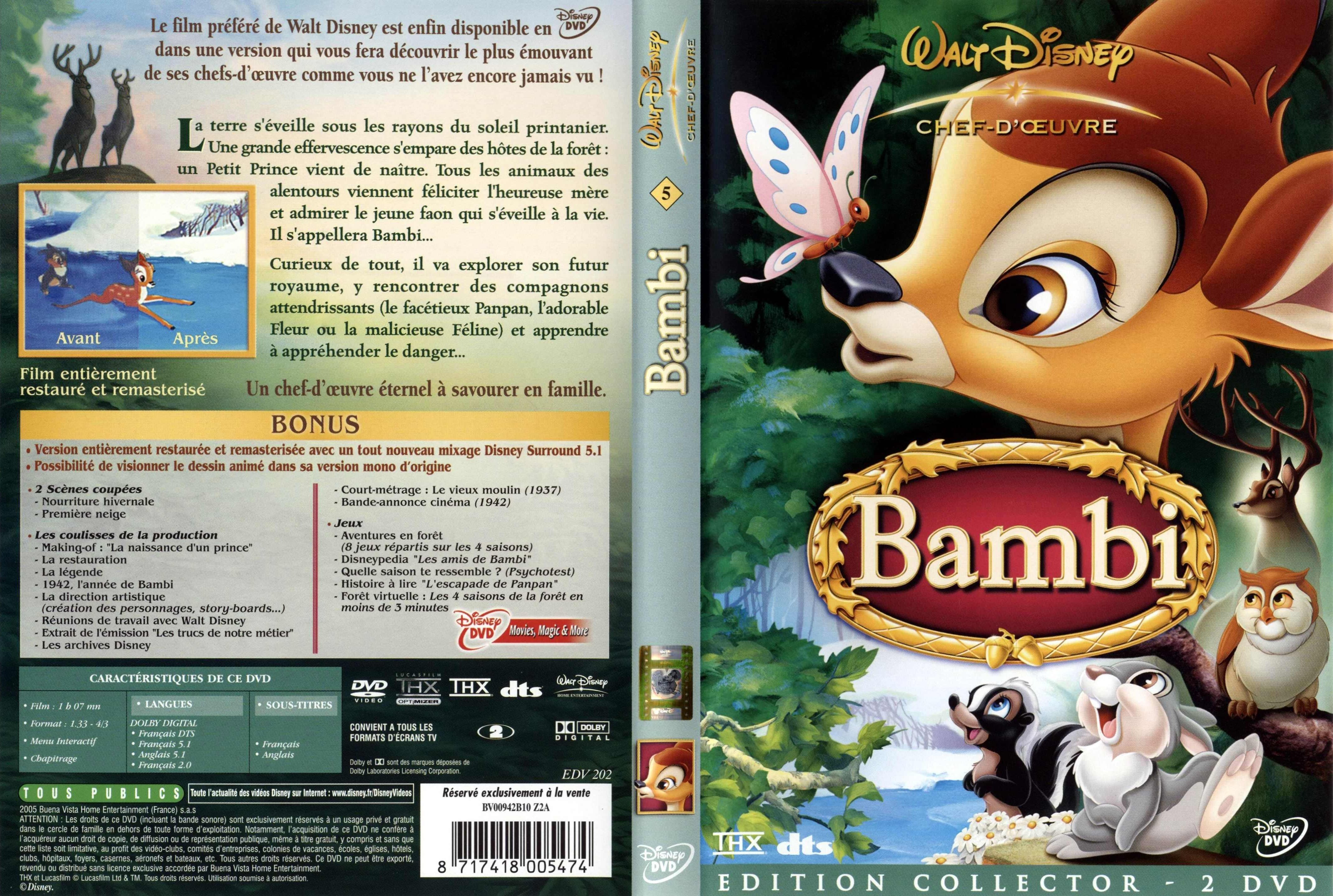 Jaquette DVD Bambi v2