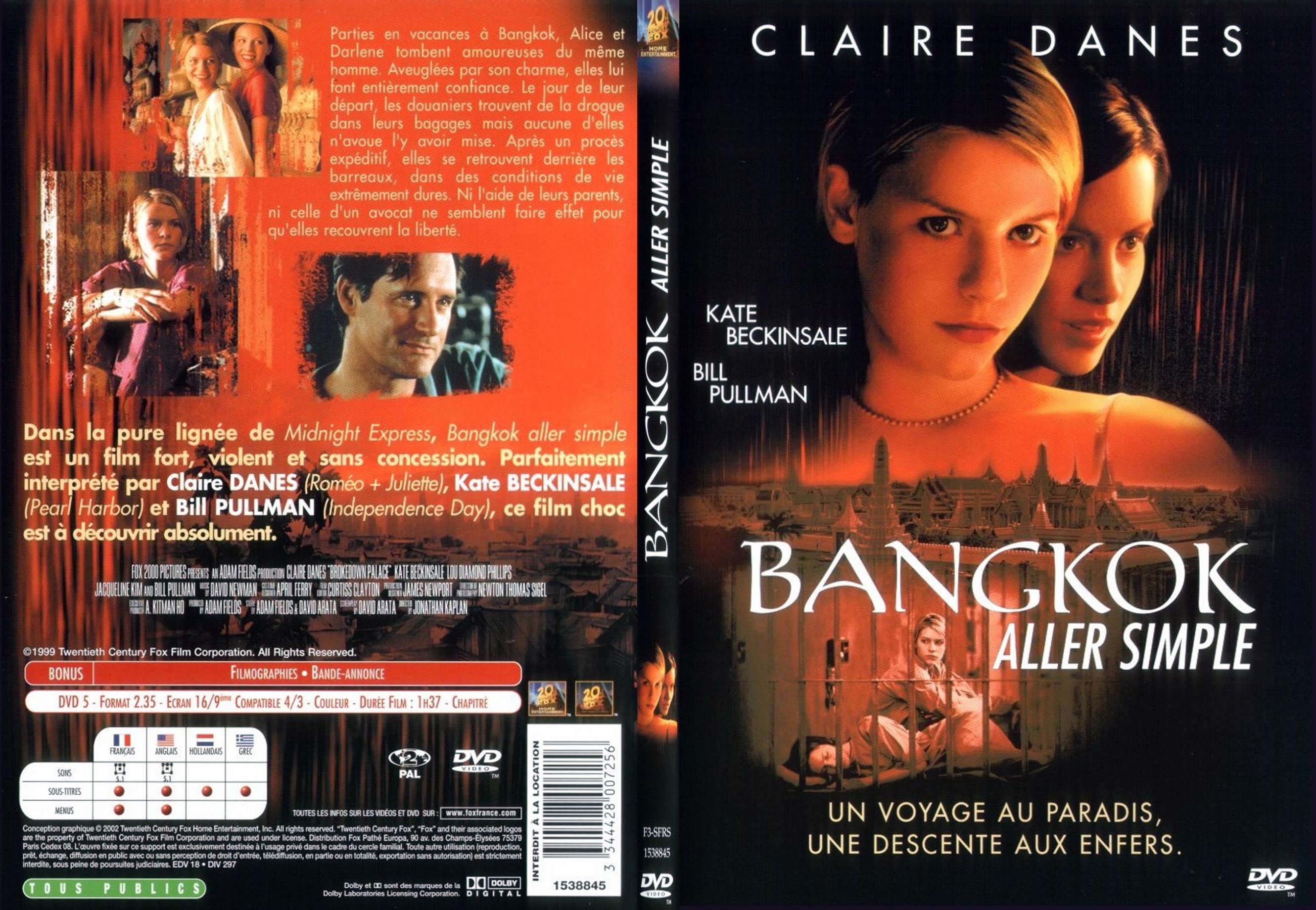 Jaquette DVD Bangkok aller simple - SLIM