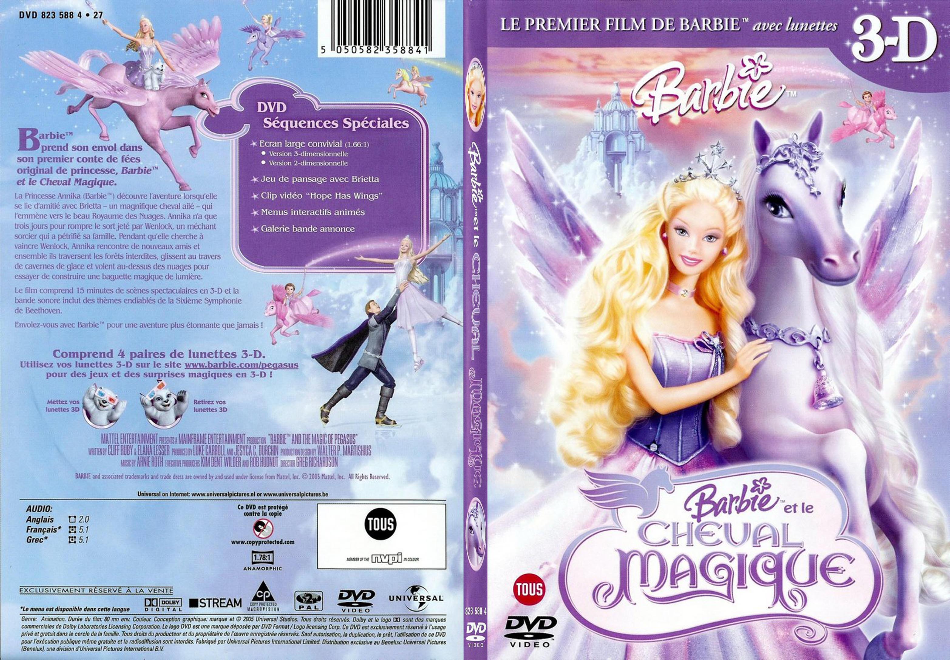 Jaquette DVD Barbie et le cheval magique - SLIM