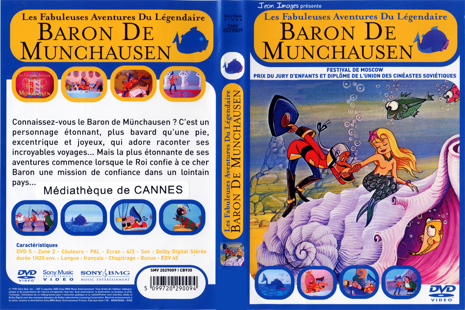 Jaquette DVD Baron de Munchausen (DA)