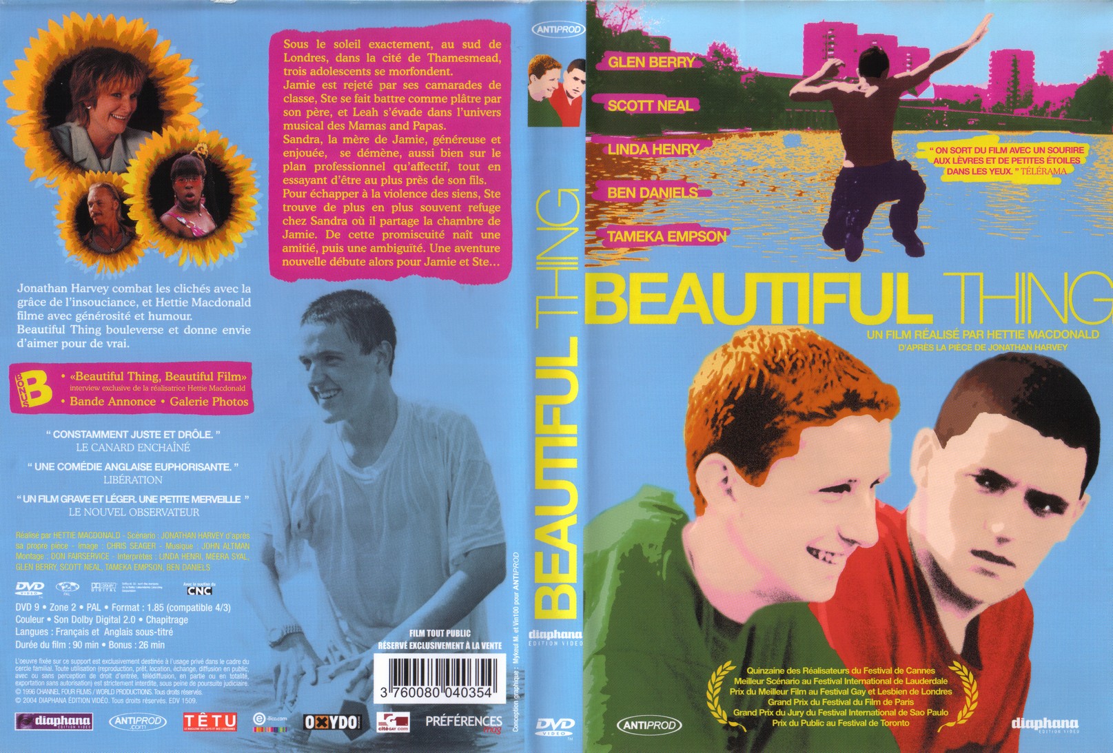Jaquette DVD Beautiful Thing