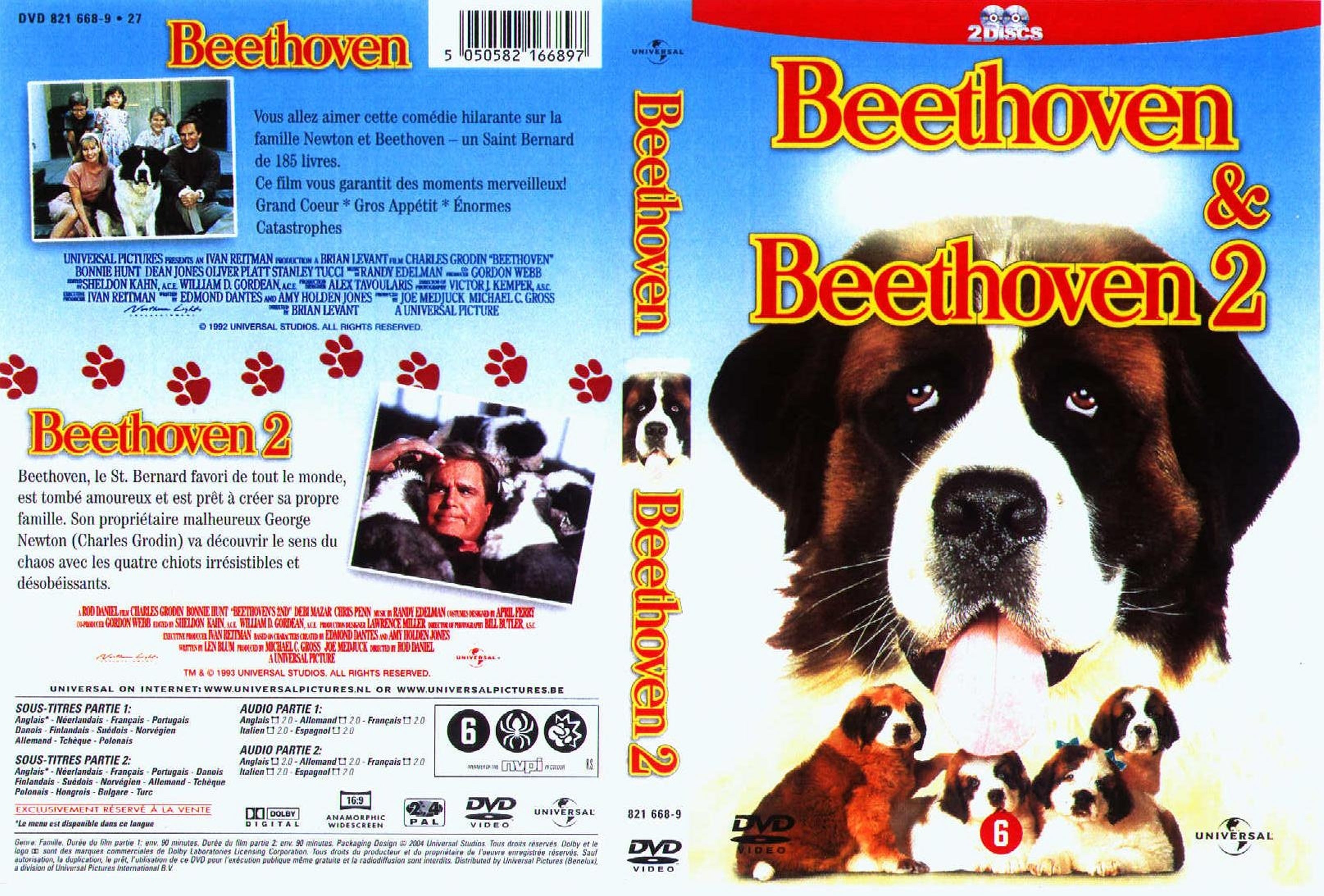 Jaquette DVD Beethoven 1 et 2