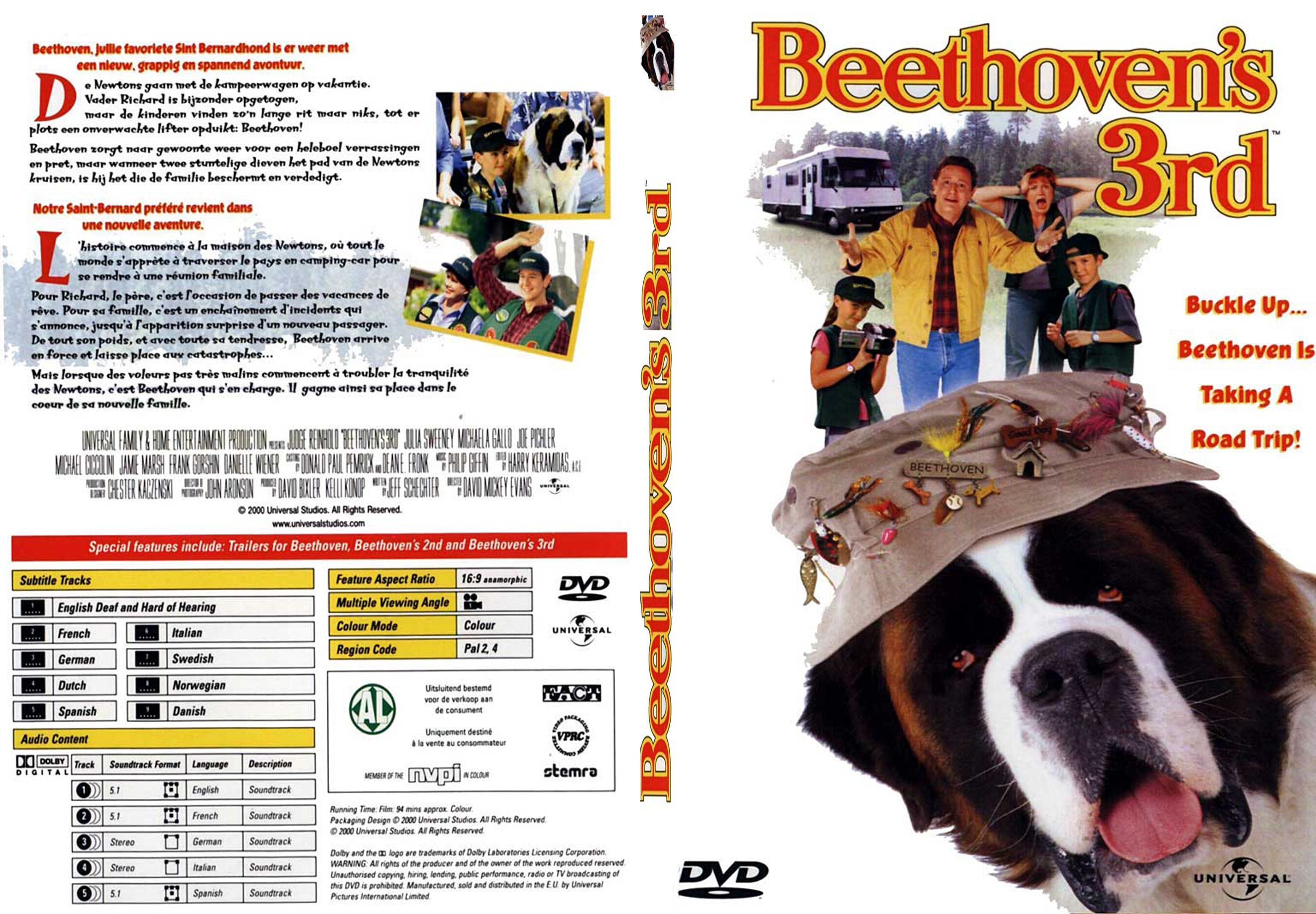 Jaquette DVD Beethoven 3 - SLIM