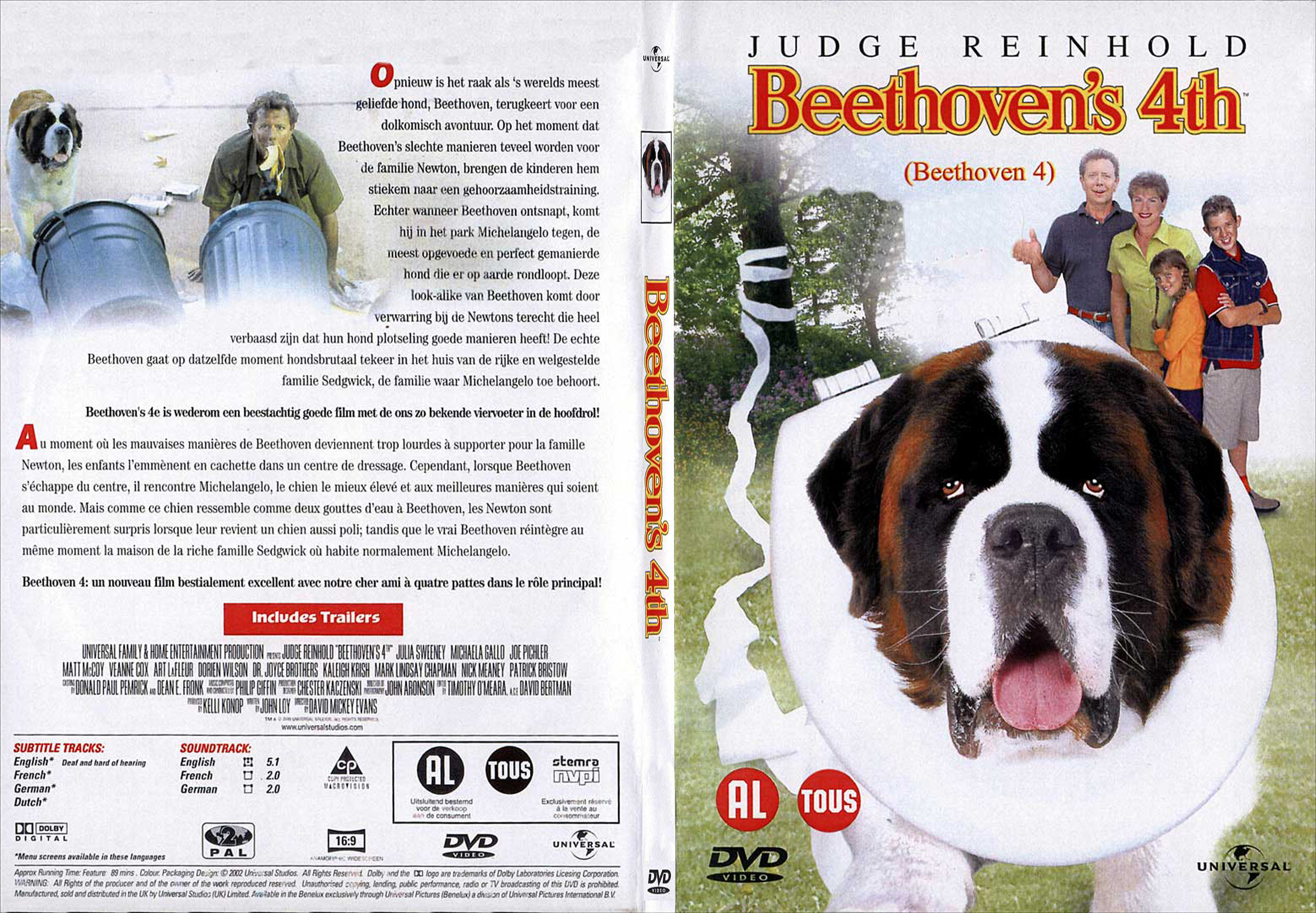 Jaquette DVD Beethoven 4 - SLIM