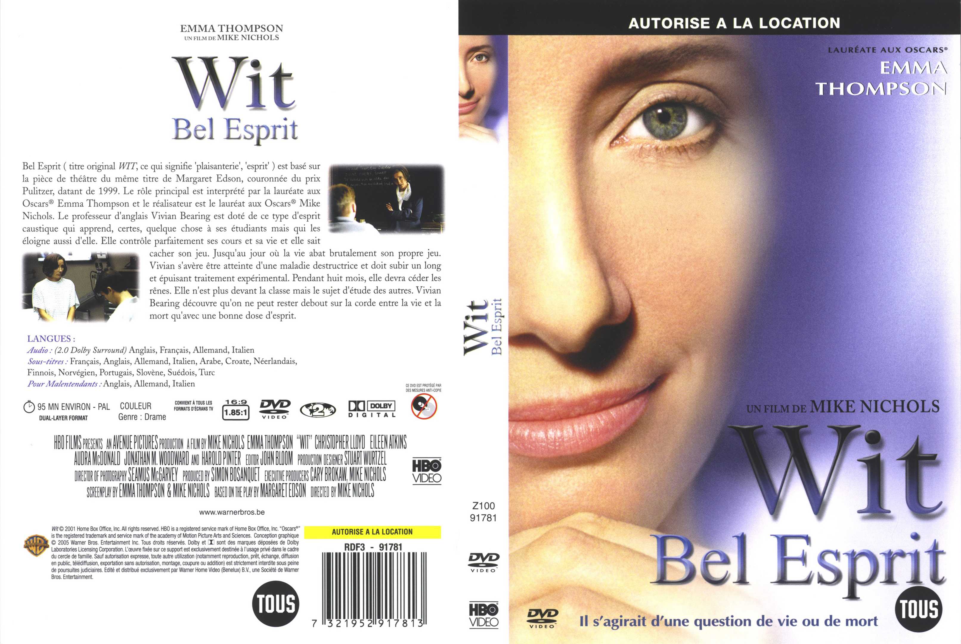 Jaquette DVD Bel esprit