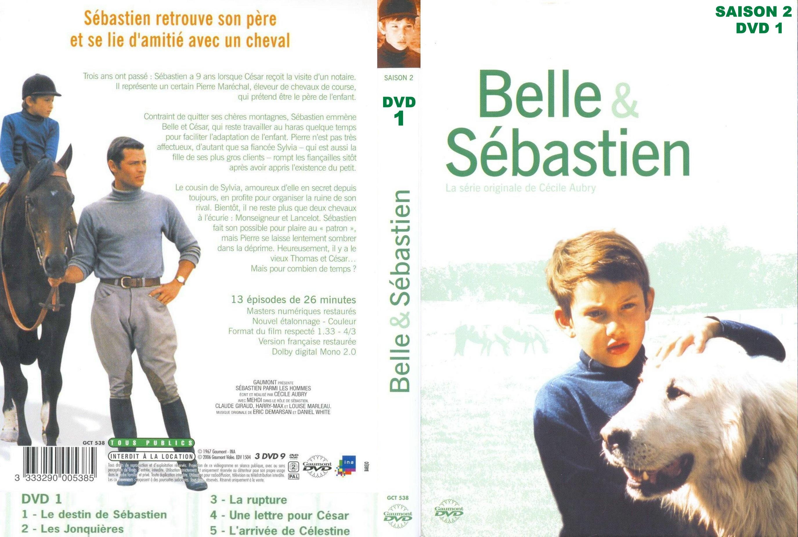 Jaquette DVD Belle et Sebastien Saison 2 dvd 1