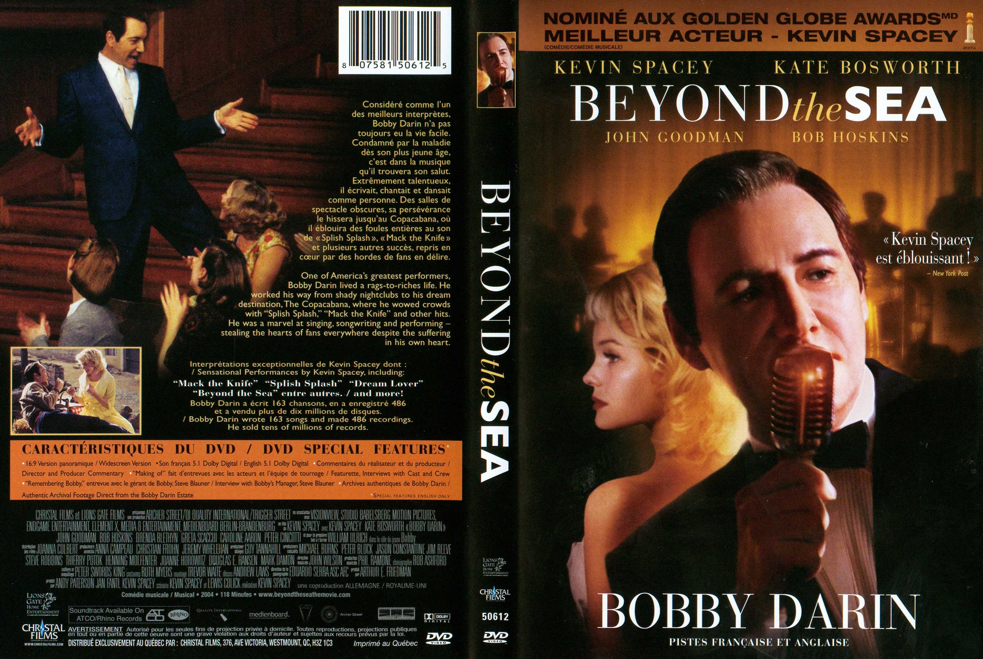 Jaquette DVD Beyond the sea