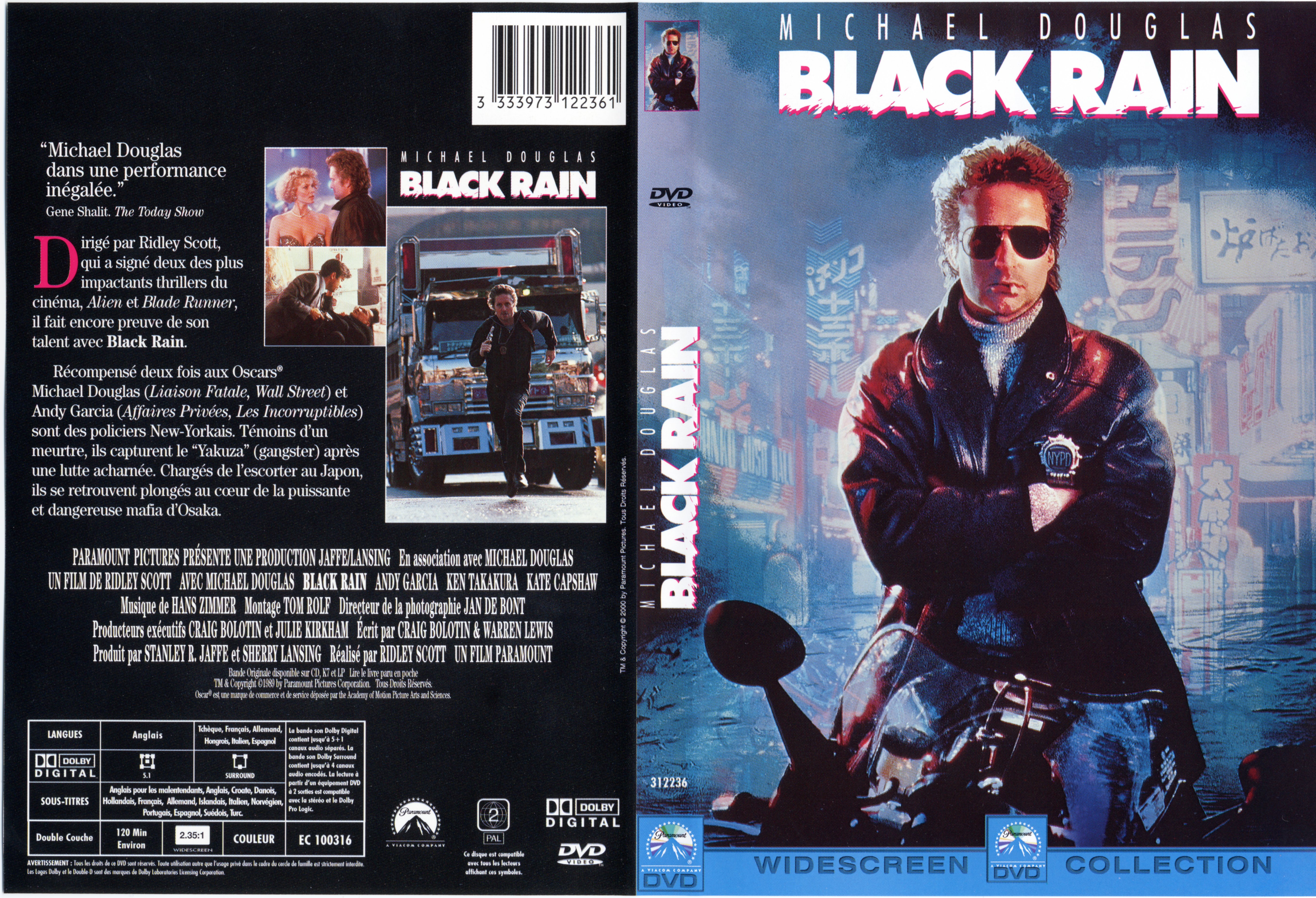 Jaquette DVD Black Rain