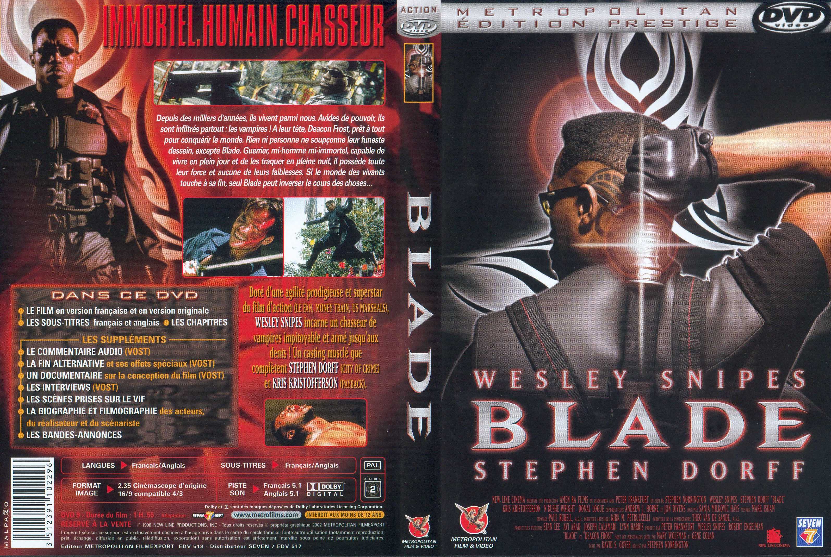 Jaquette DVD Blade