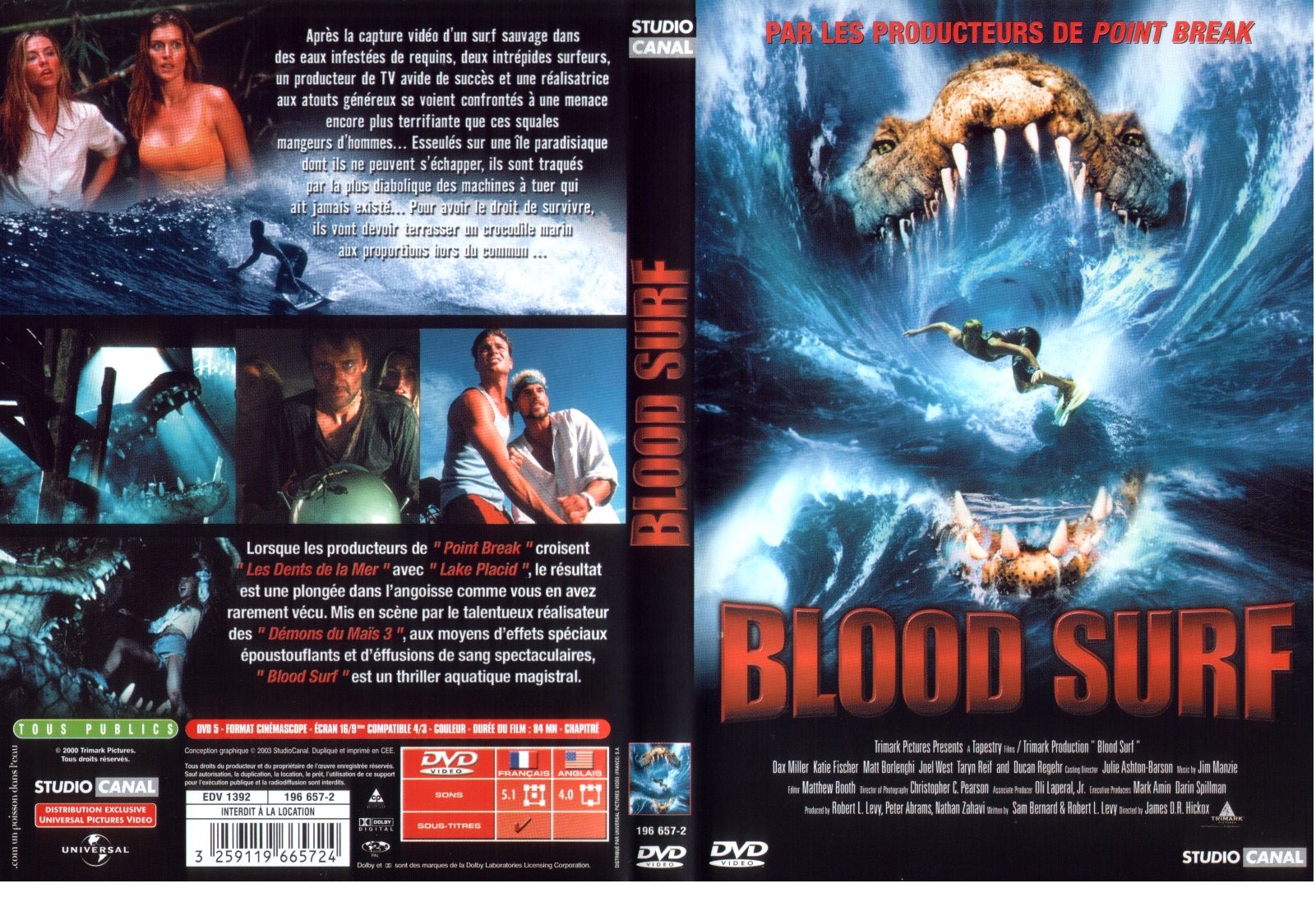 Jaquette DVD Blood surf