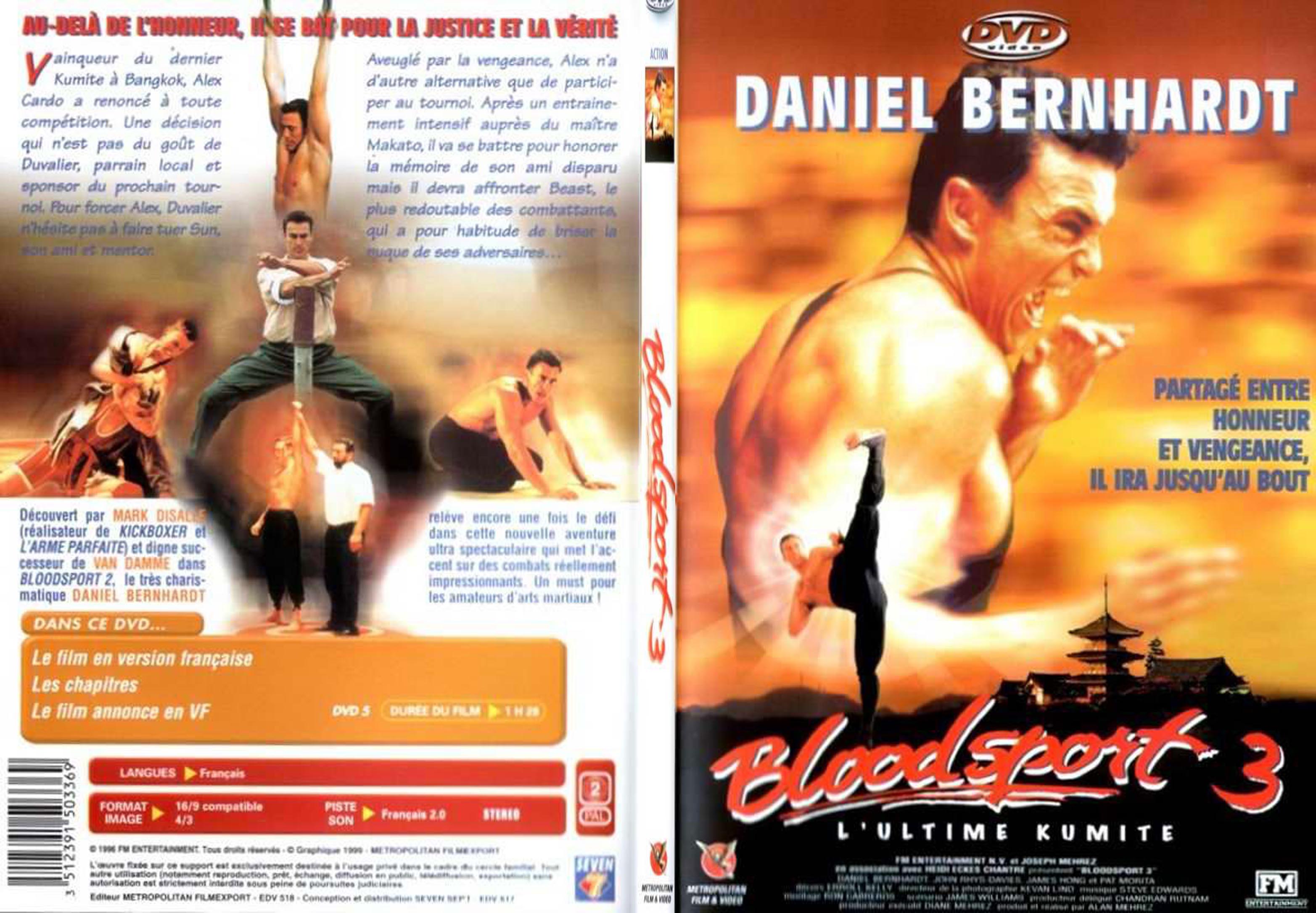 Jaquette DVD Bloodsport 3 -  SLIM