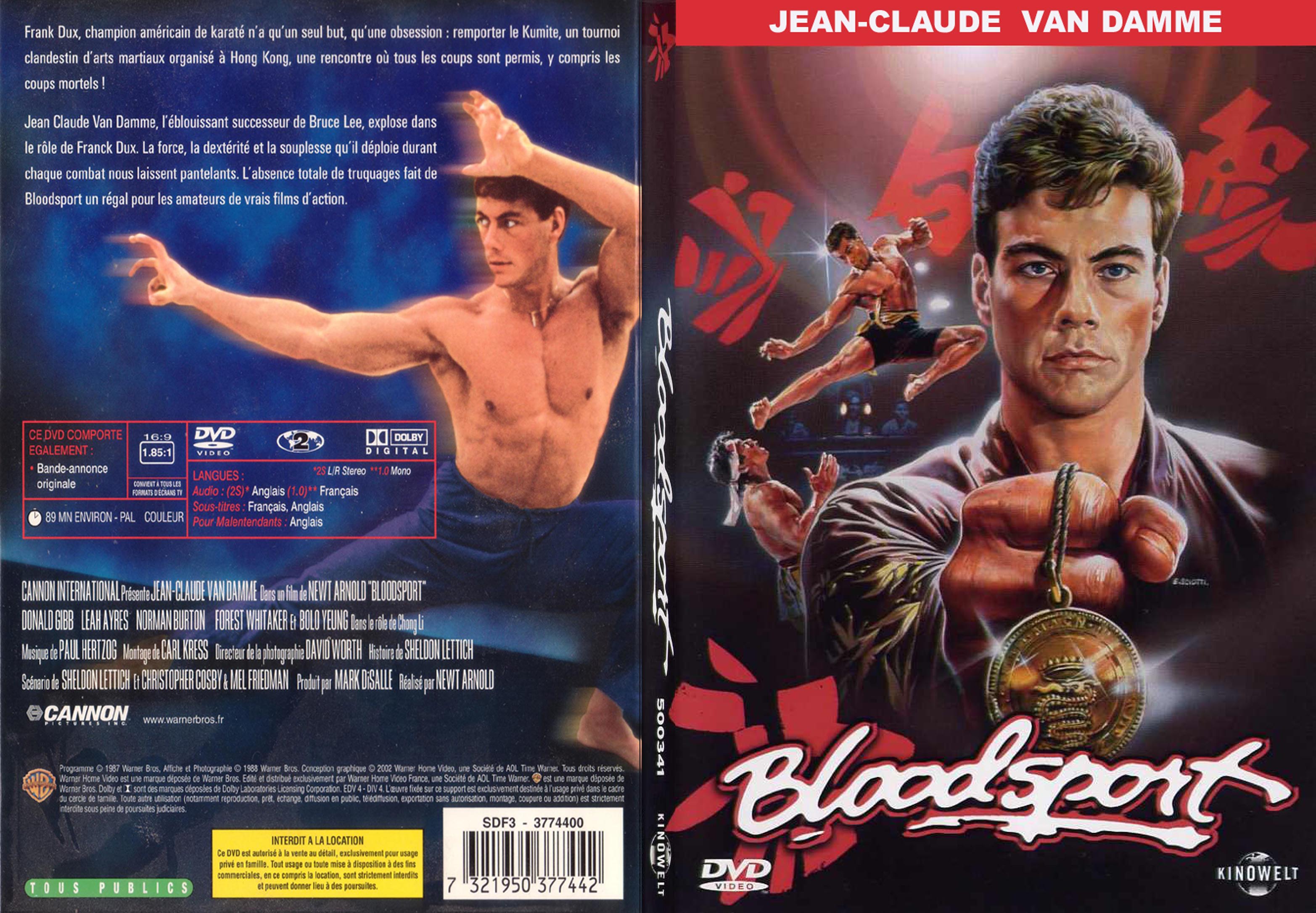 Jaquette DVD Bloodsport - SLIM