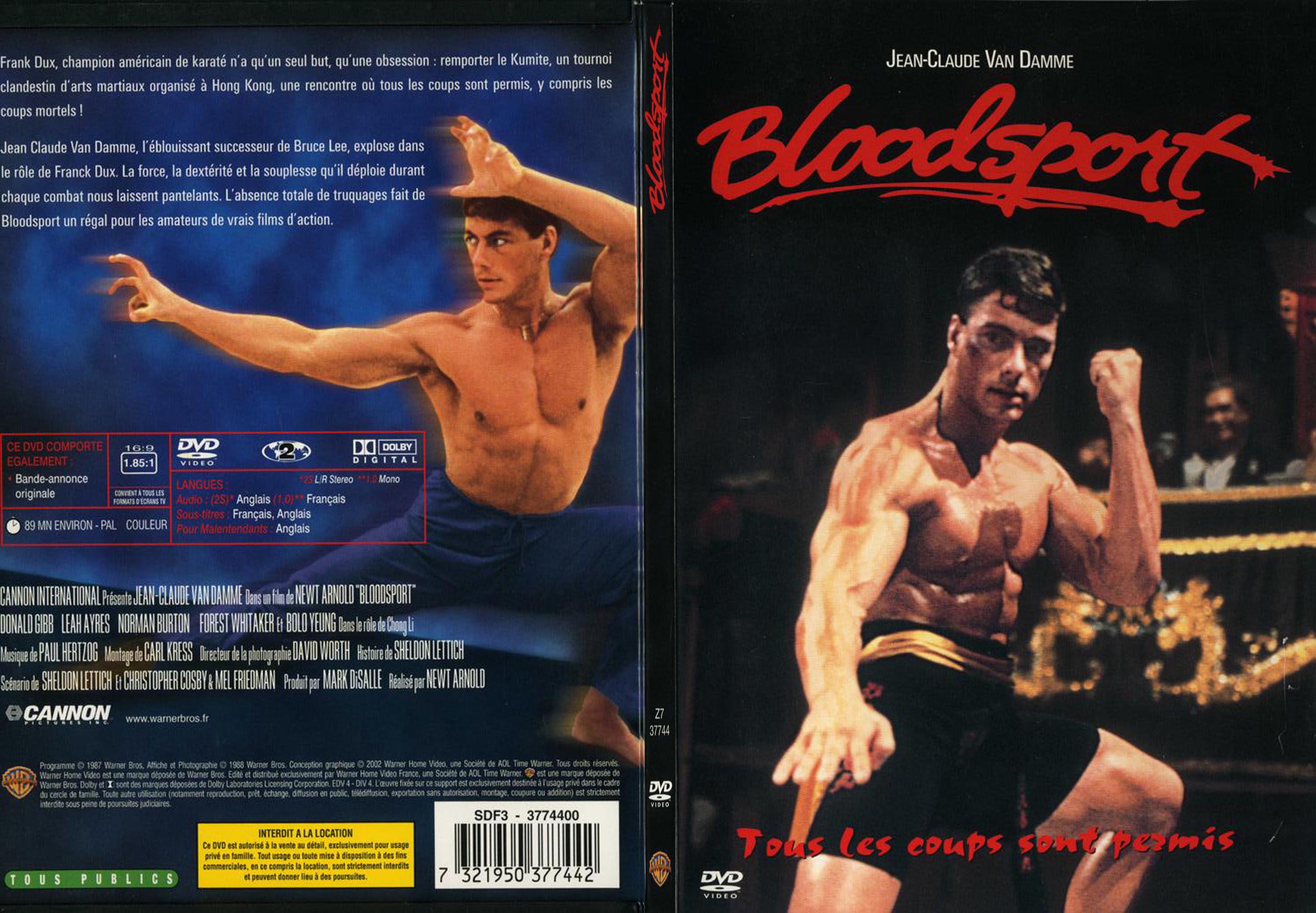 Jaquette DVD Bloodsport - SLIM v2