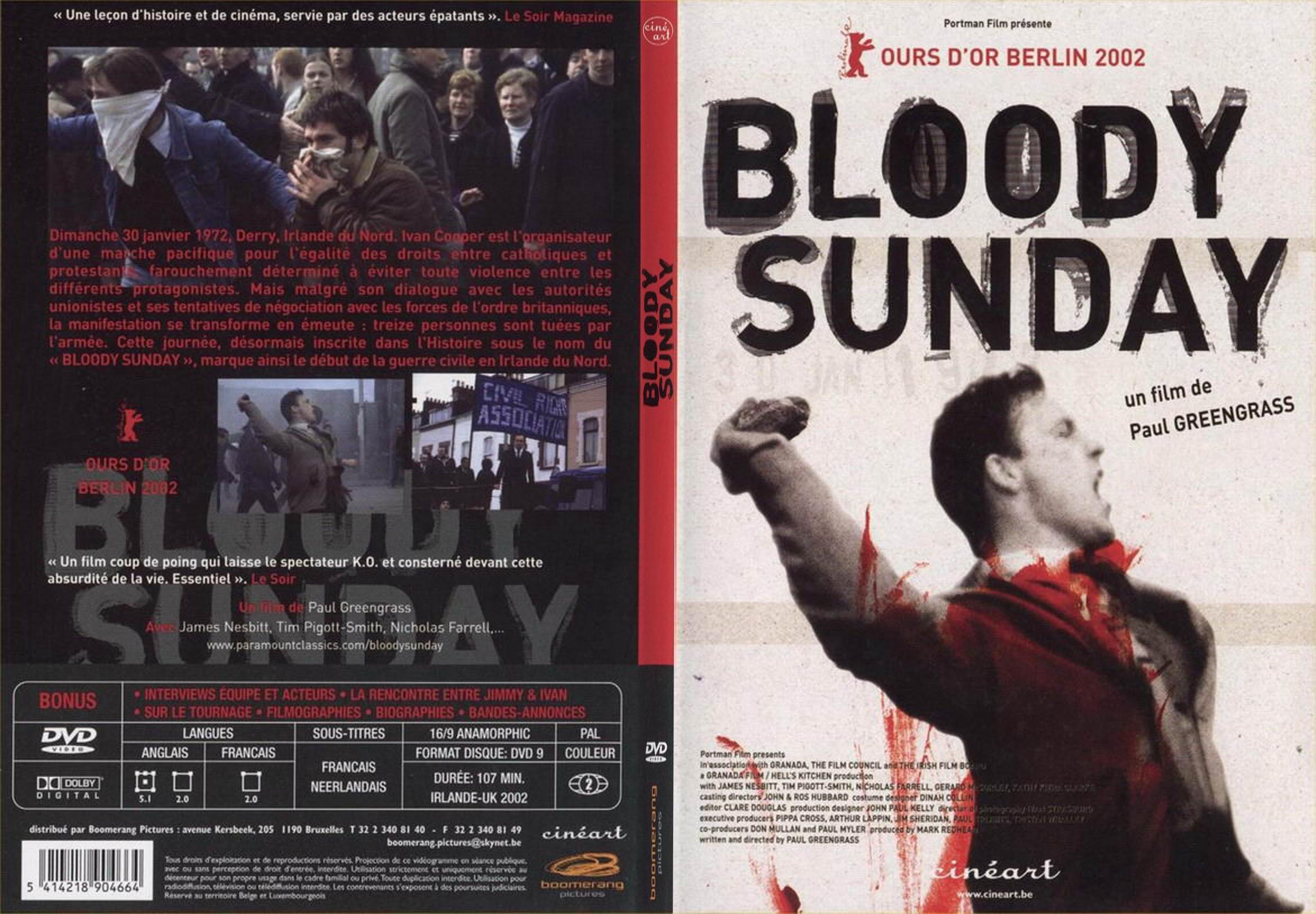 Jaquette DVD Bloody sunday - SLIM