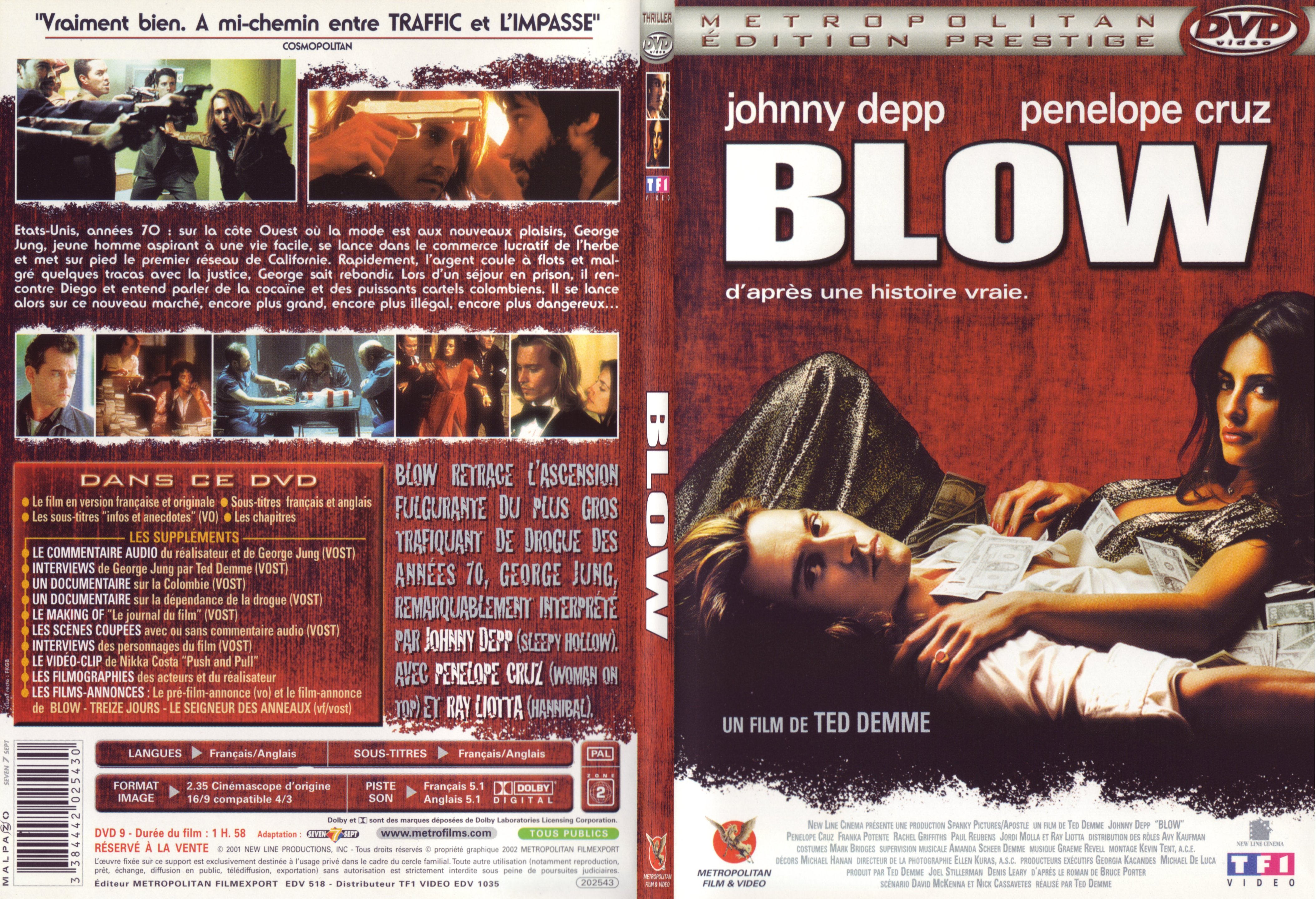 Jaquette DVD Blow - SLIM