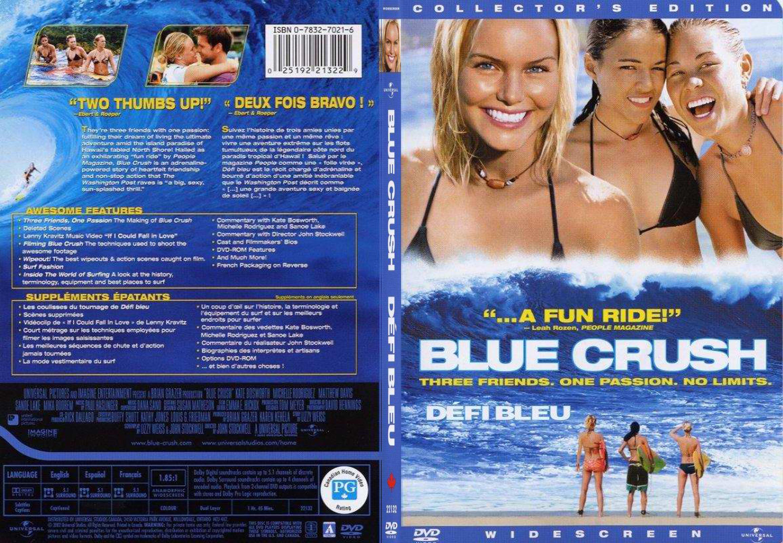 Jaquette DVD Blue crush - SLIM