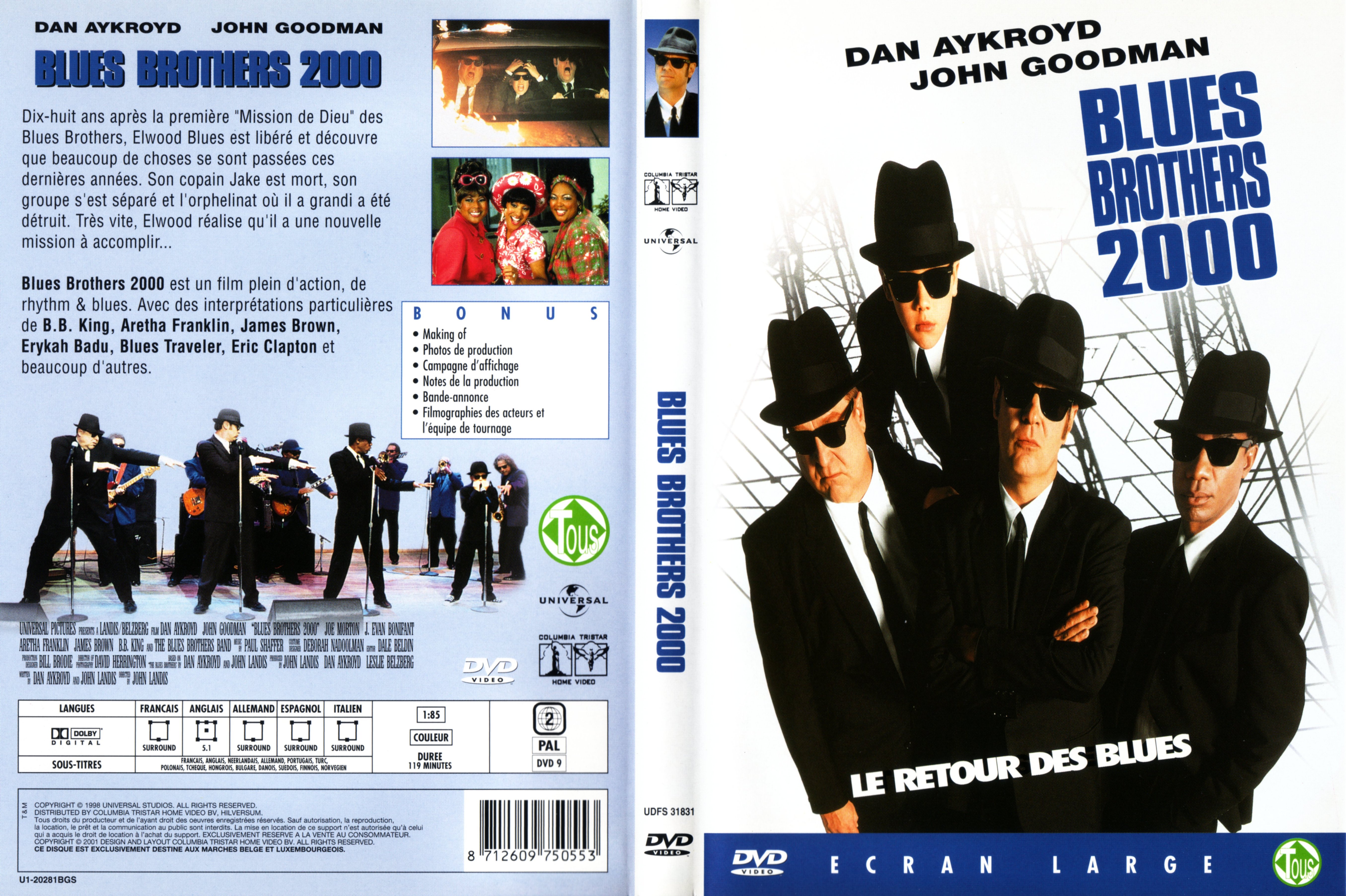 Jaquette DVD Blues Brothers 2000