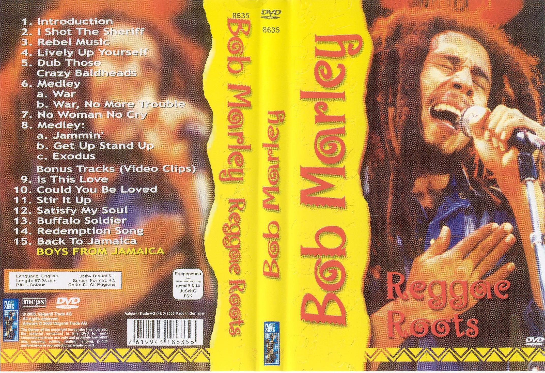 Jaquette DVD Bob Marley Reggae Roots